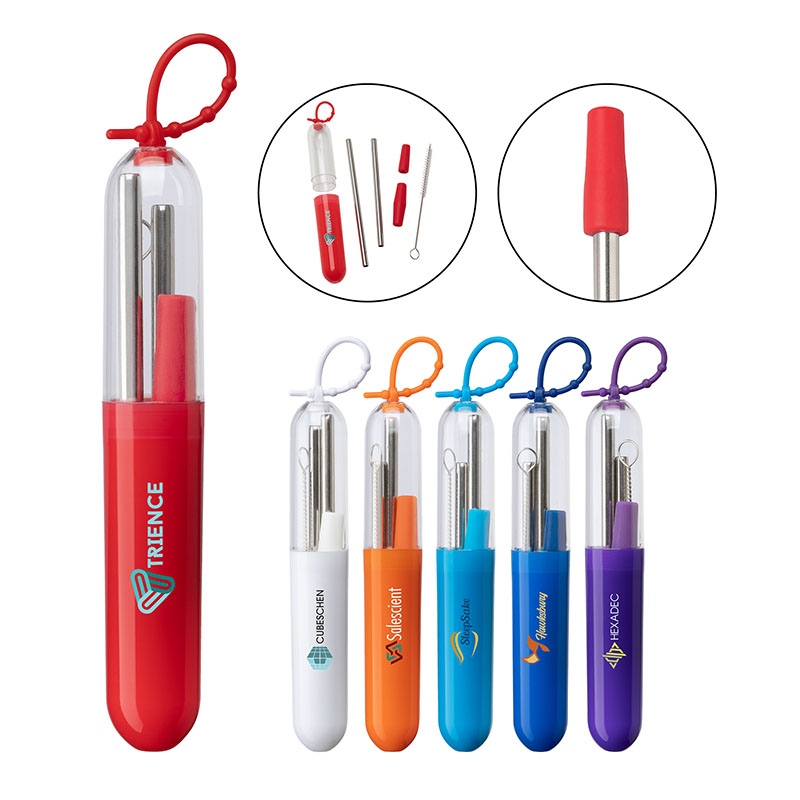 Picture of Paloma 5-Piece Stainless Steel Straw Set