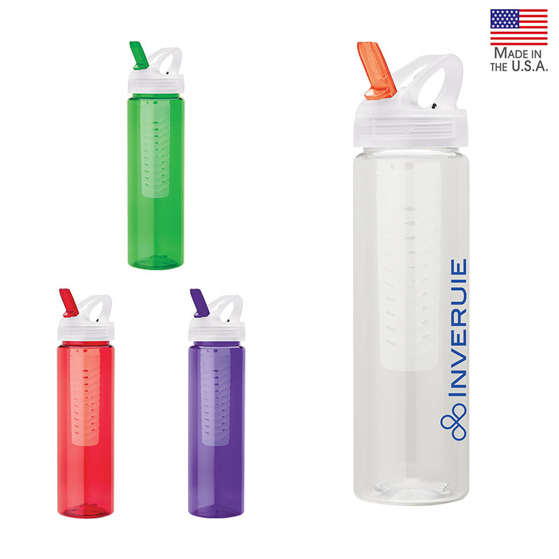 Picture of Laguna 32 oz. PET Bottle with Flip Spout & Infuser