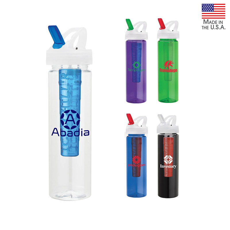 Picture of Laguna 32 oz. PET Bottle with Flip Spout & Ice Stick