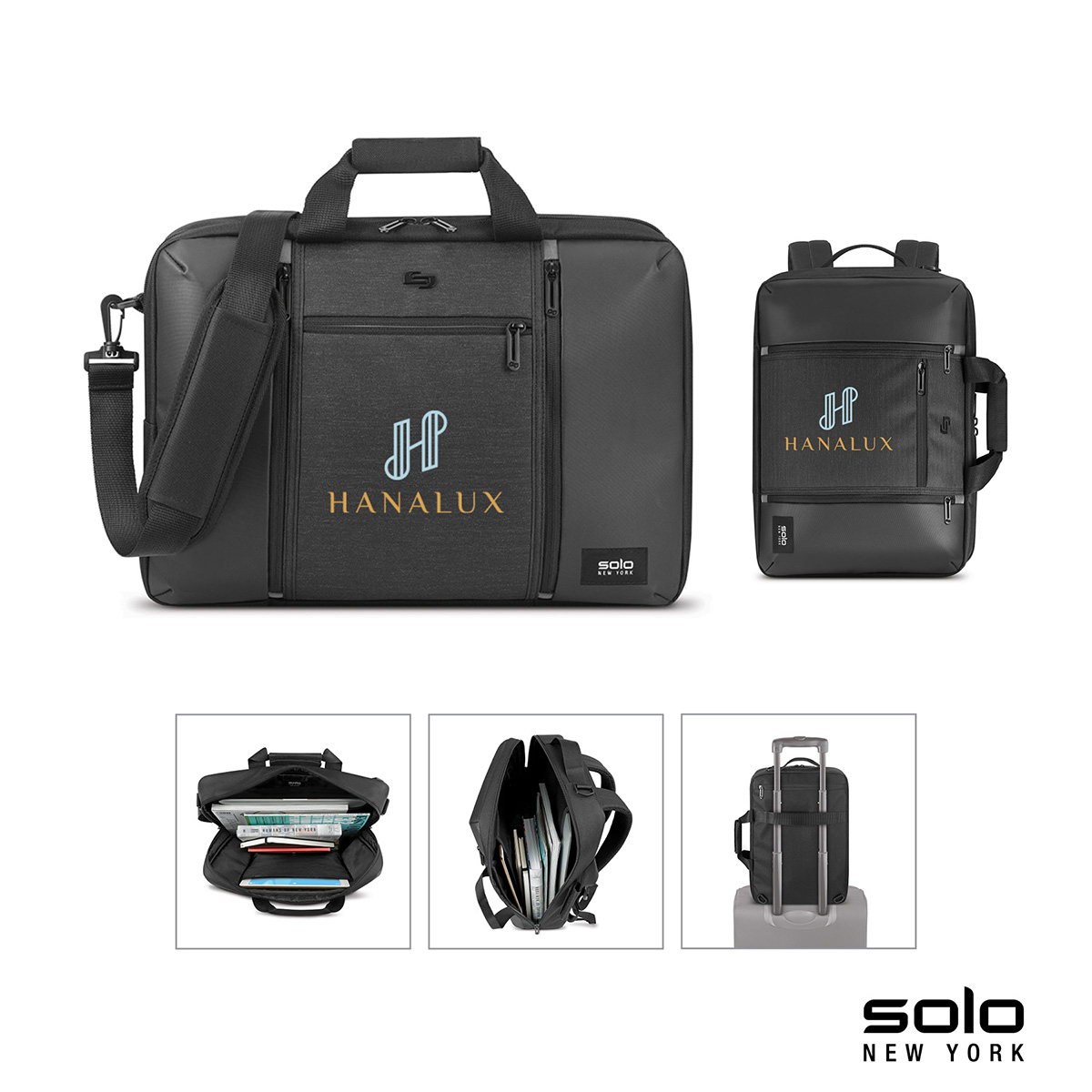 Picture of Solo New York Highpass Hybrid Briefcase Backpack