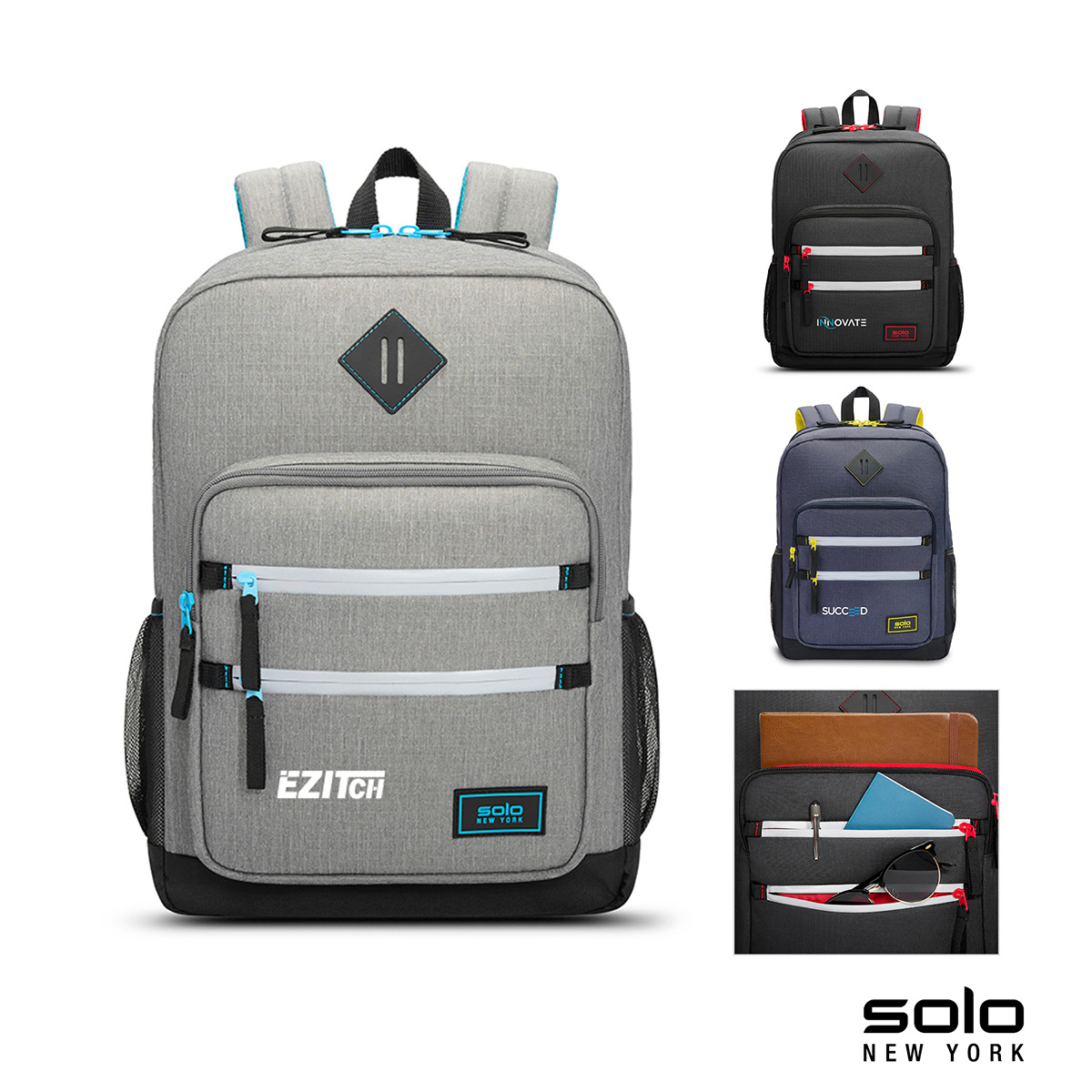 Picture of Solo New York Vortex 15.6" Recycled Washable Backpack