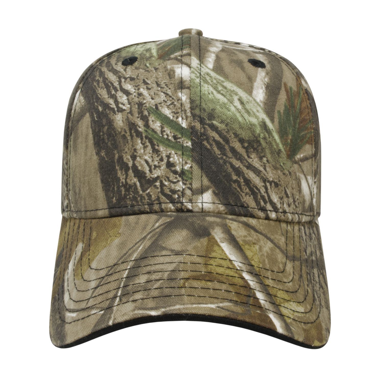 Picture of Two-Tone Camo Cap w/Visor Trim