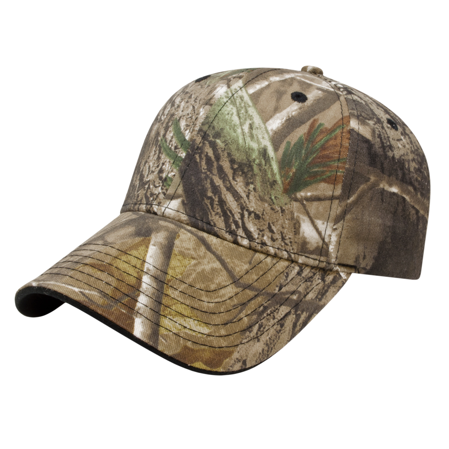 Picture of Two-Tone Camo Cap w/Visor Trim