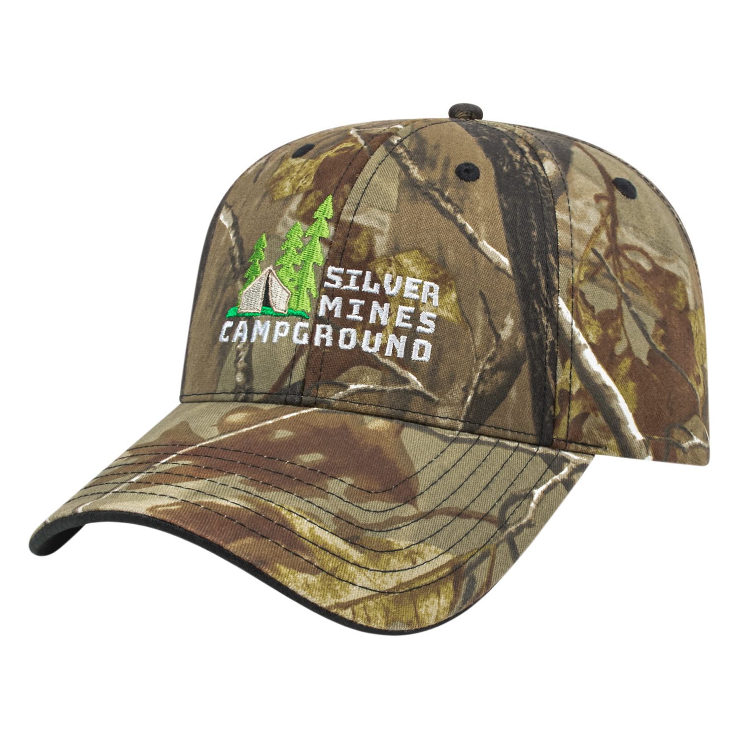 Picture of Two-Tone Camo Cap w/Visor Trim