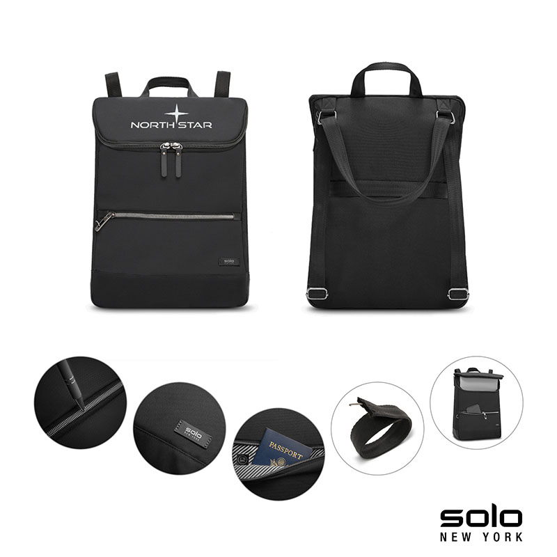 Picture of Solo New York Stealth Hybrid RPET Backpack / Tote