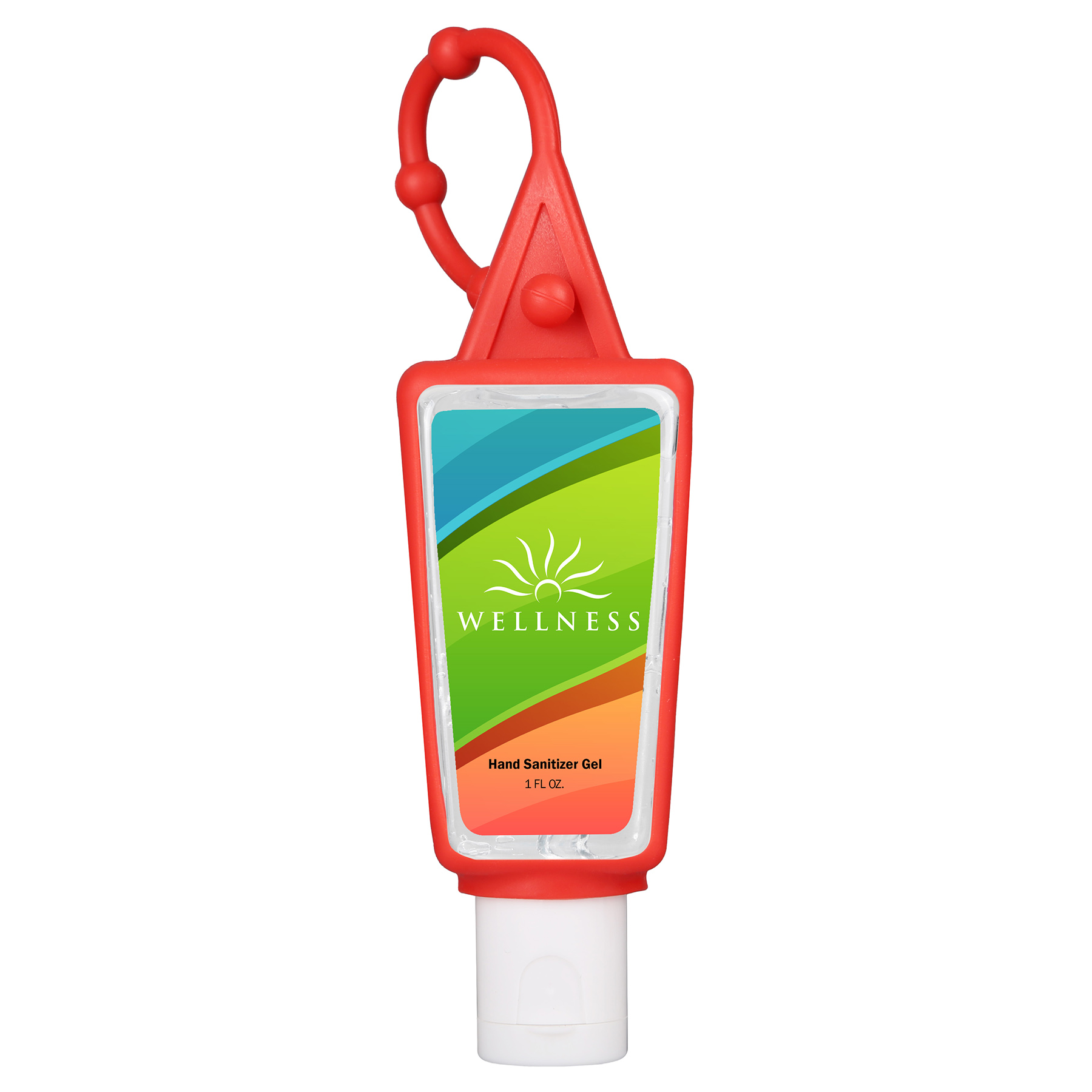Picture of Hand Sanitizer Gel: 1 oz Bottle with Carabiner