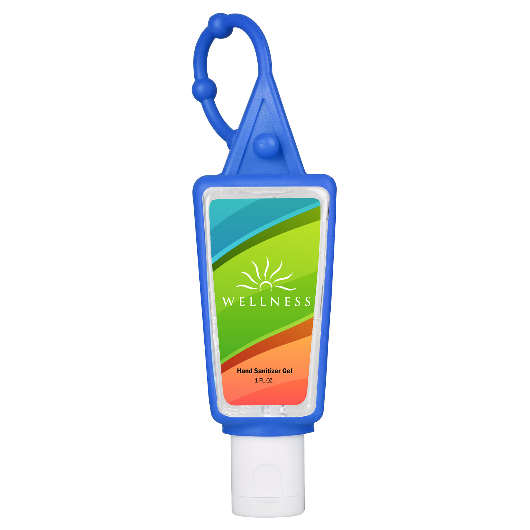 Picture of Hand Sanitizer Gel: 1 oz Bottle with Carabiner