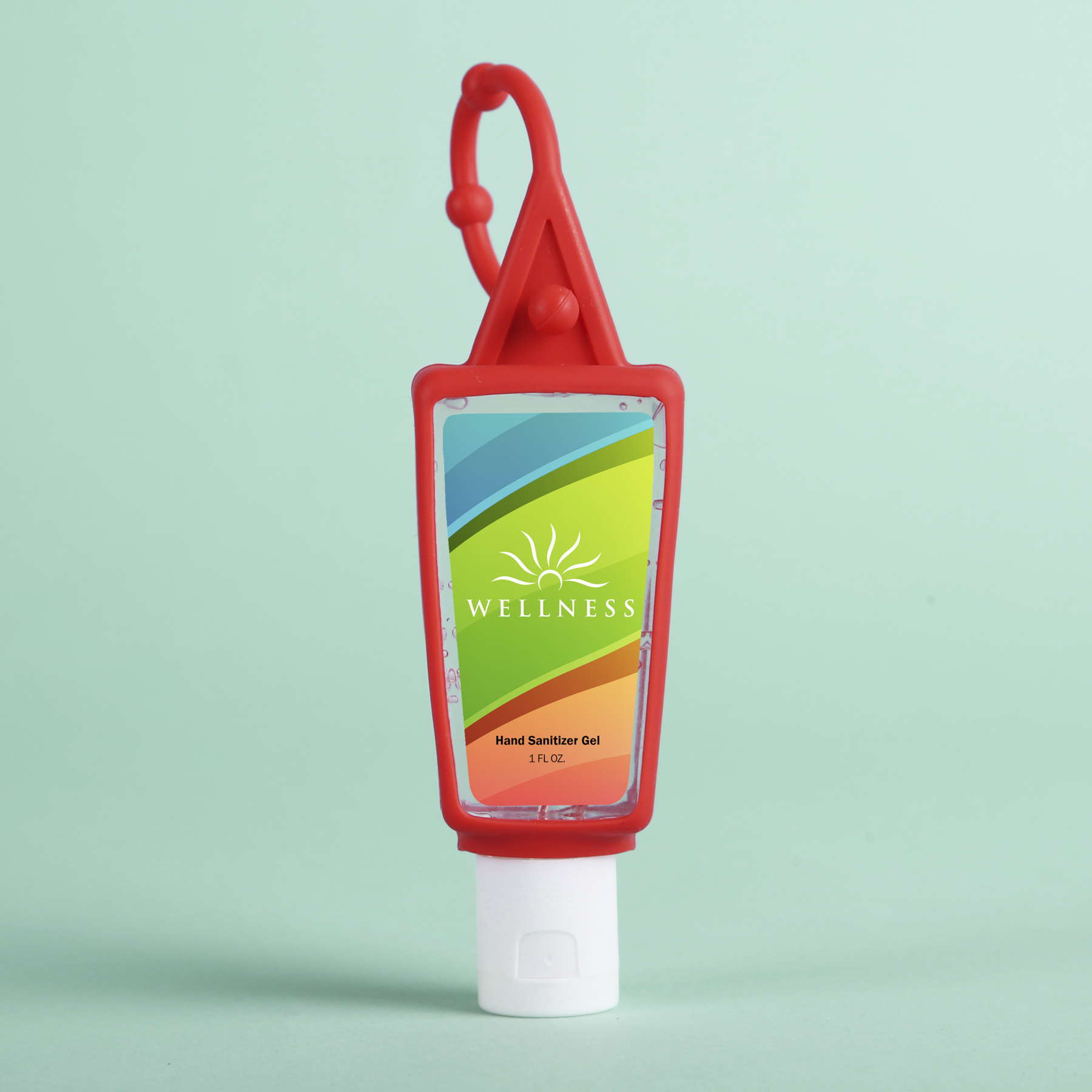 Picture of Hand Sanitizer Gel: 1 oz Bottle with Carabiner