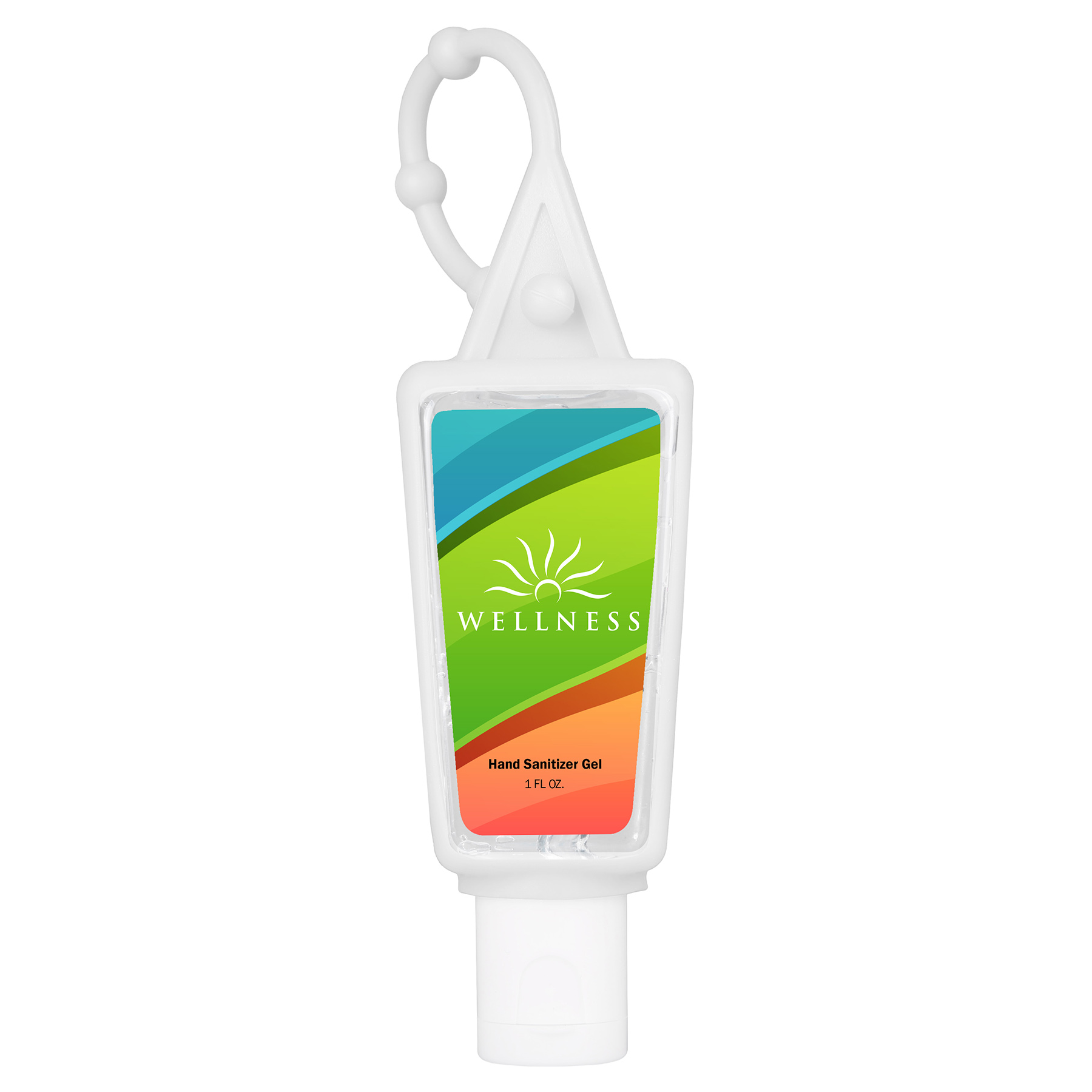 Picture of Hand Sanitizer Gel: 1 oz Bottle with Carabiner