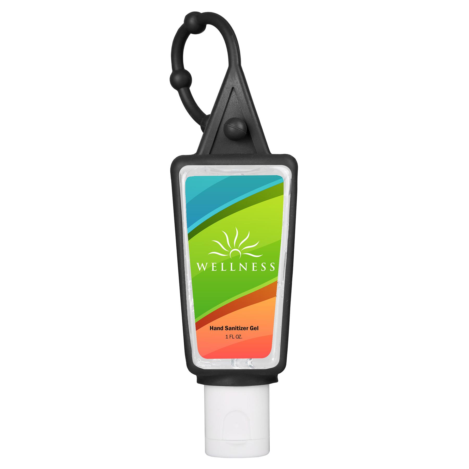 Picture of Hand Sanitizer Gel: 1 oz Bottle with Carabiner