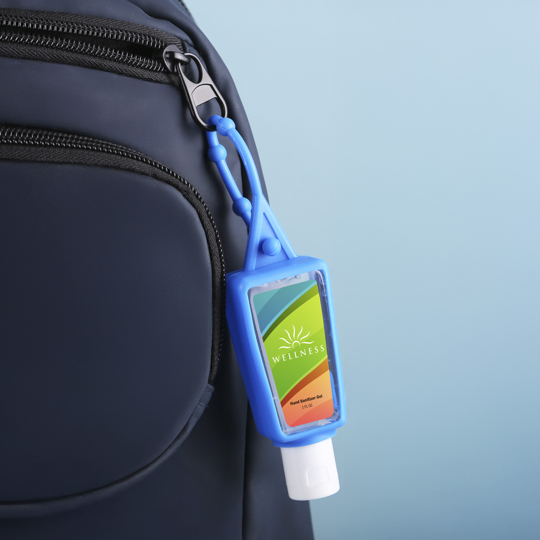 Picture of Hand Sanitizer Gel: 1 oz Bottle with Carabiner