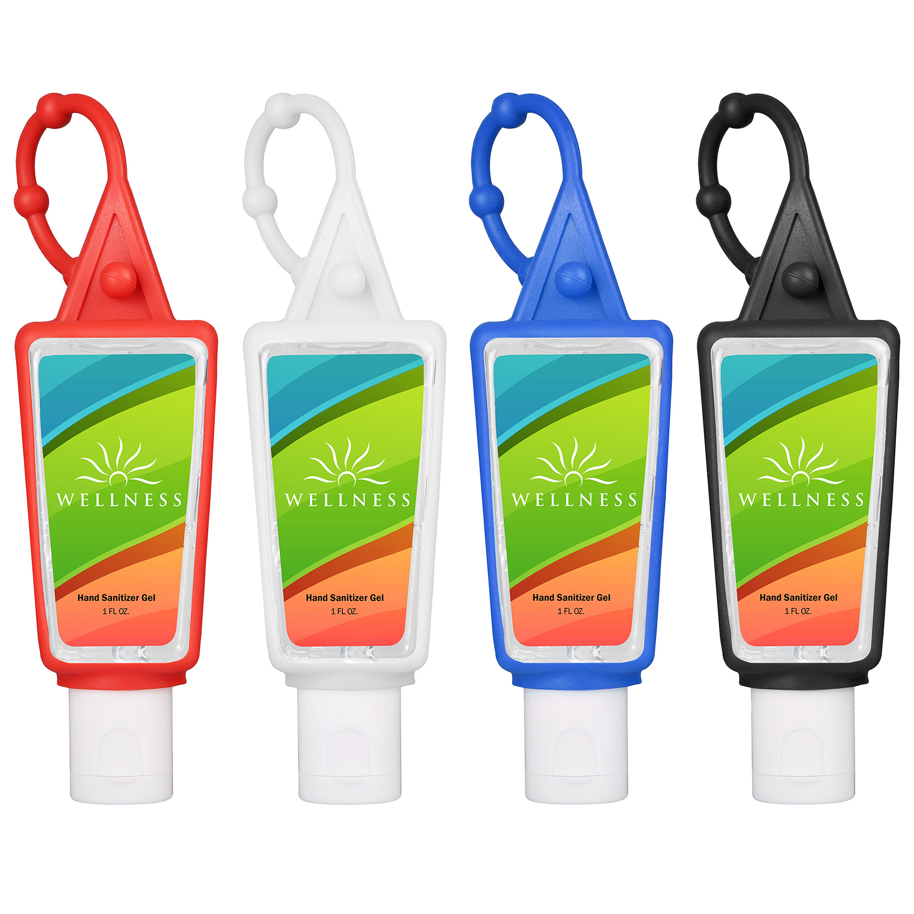 Picture of Hand Sanitizer Gel: 1 oz Bottle with Carabiner