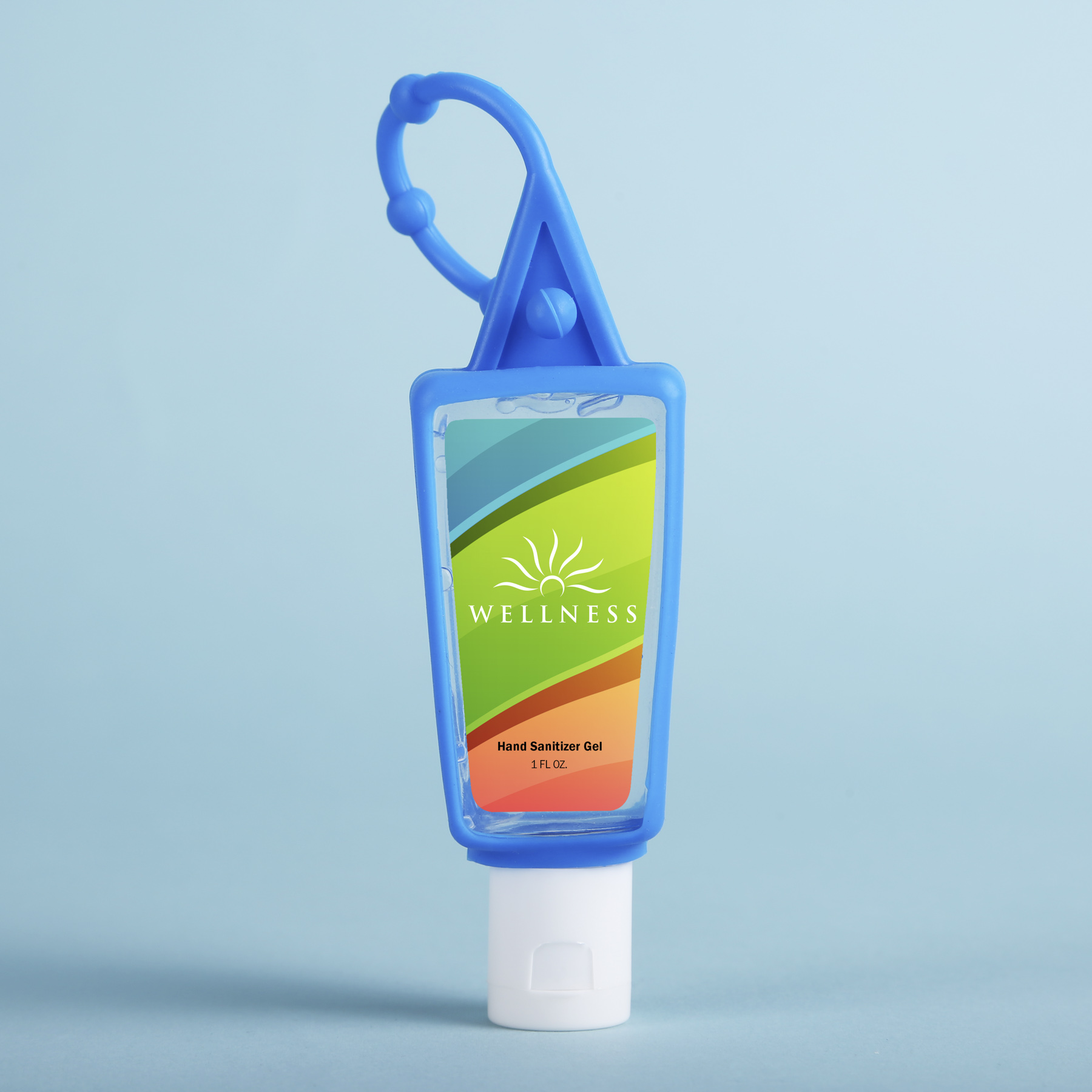 Picture of Hand Sanitizer Gel: 1 oz Bottle with Carabiner