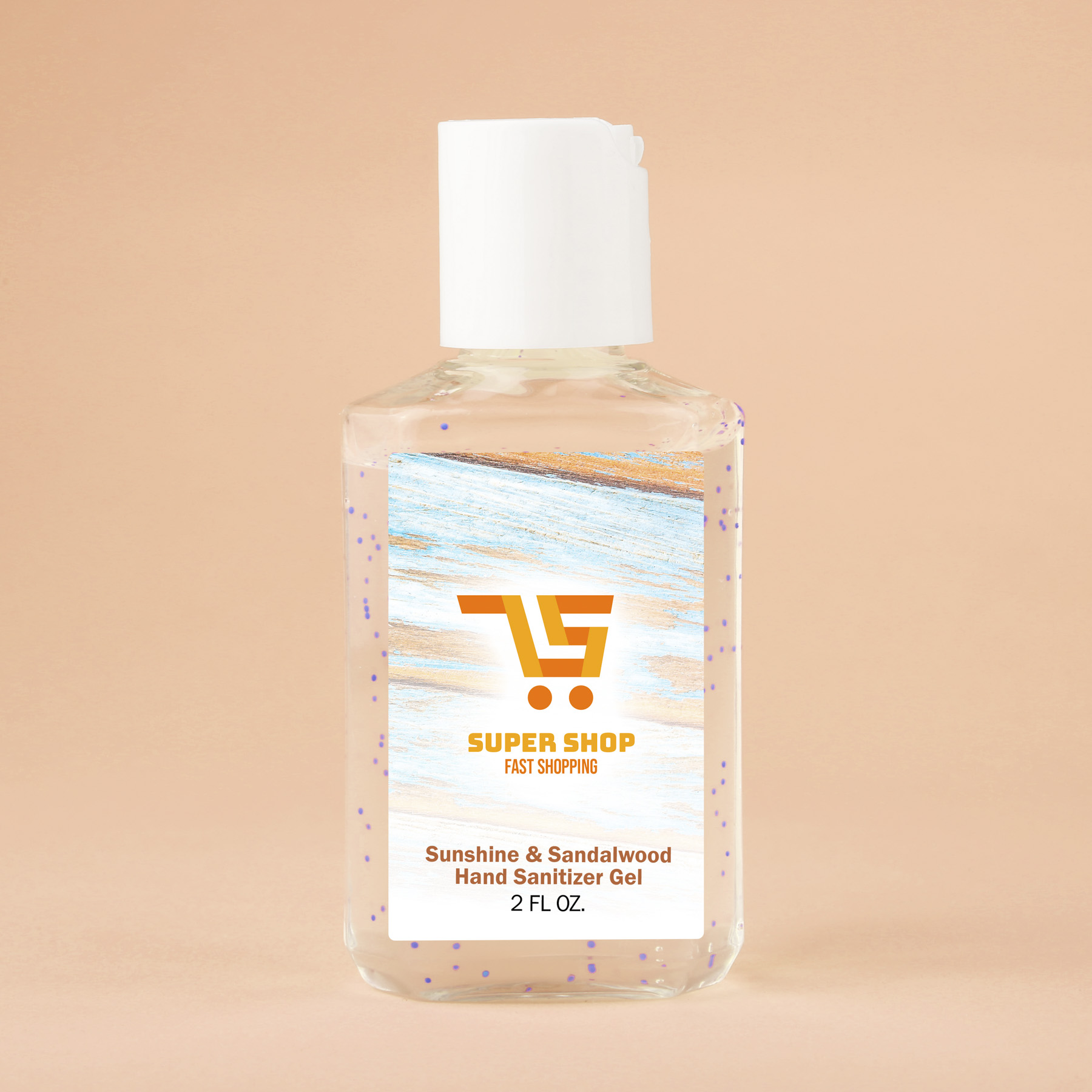 Picture of 2oz Travel Gel Hand Sanitizer With Moisturizing Beads