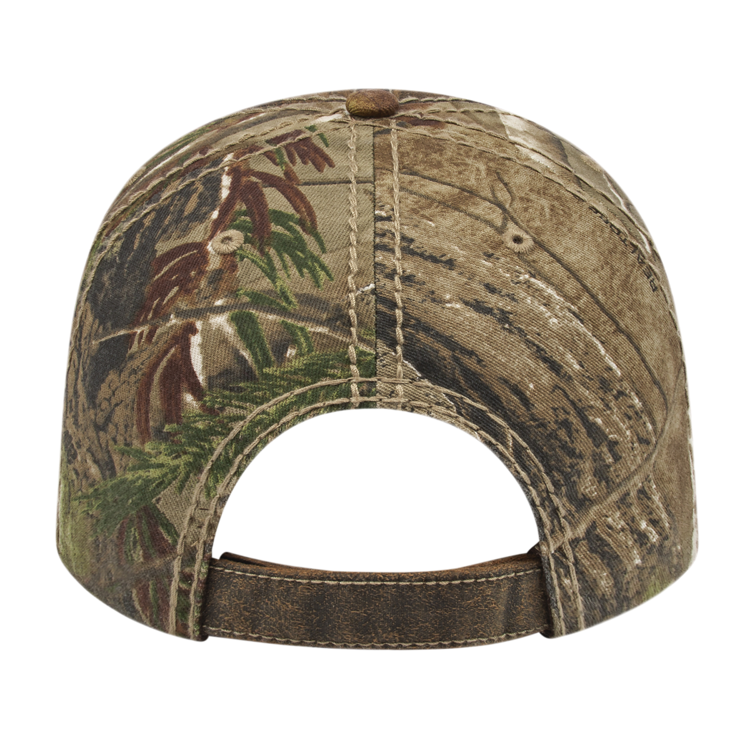 Picture of Faux Leathered Poly/Cotton Camo Cap