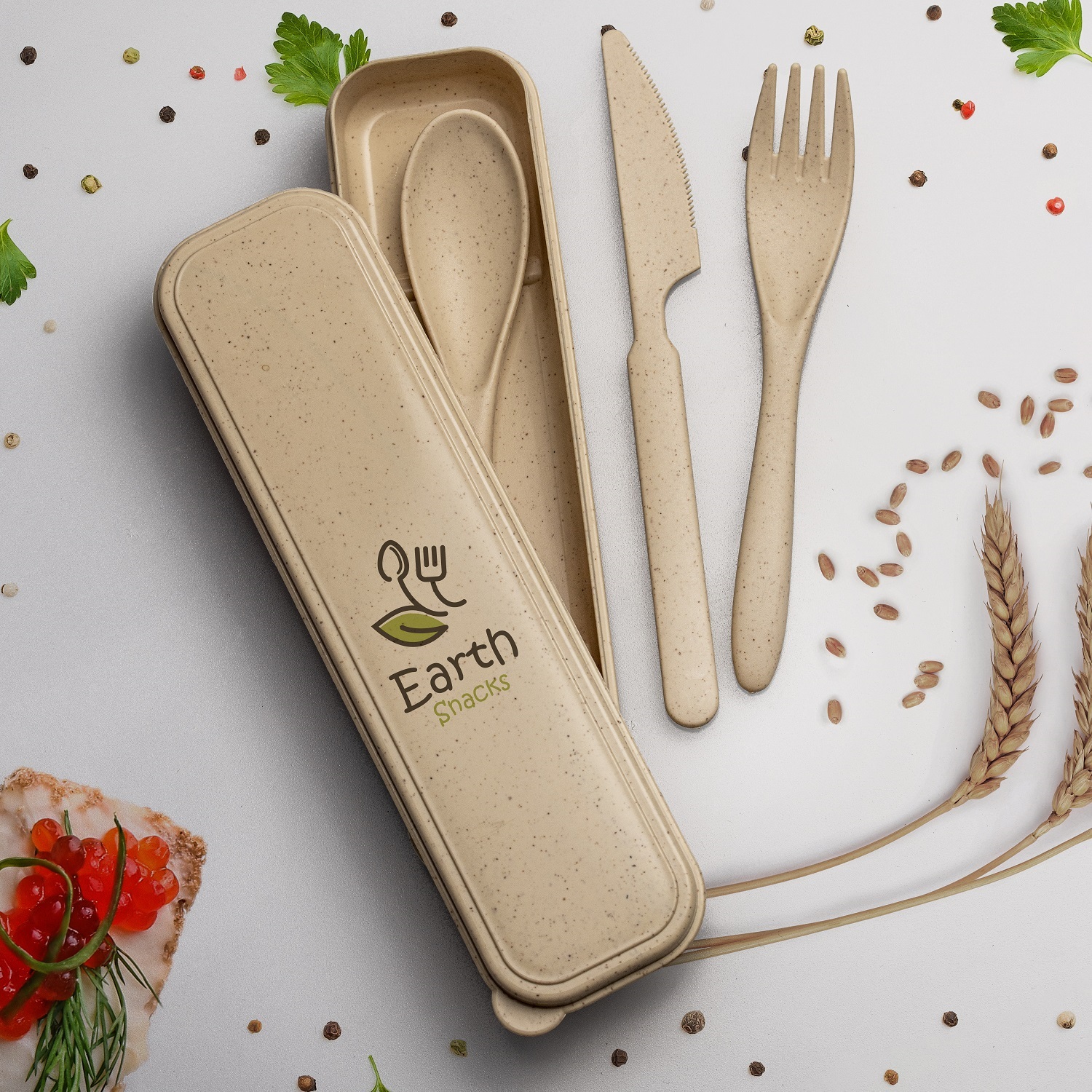 Picture of Wheat Straw Cutlery Set