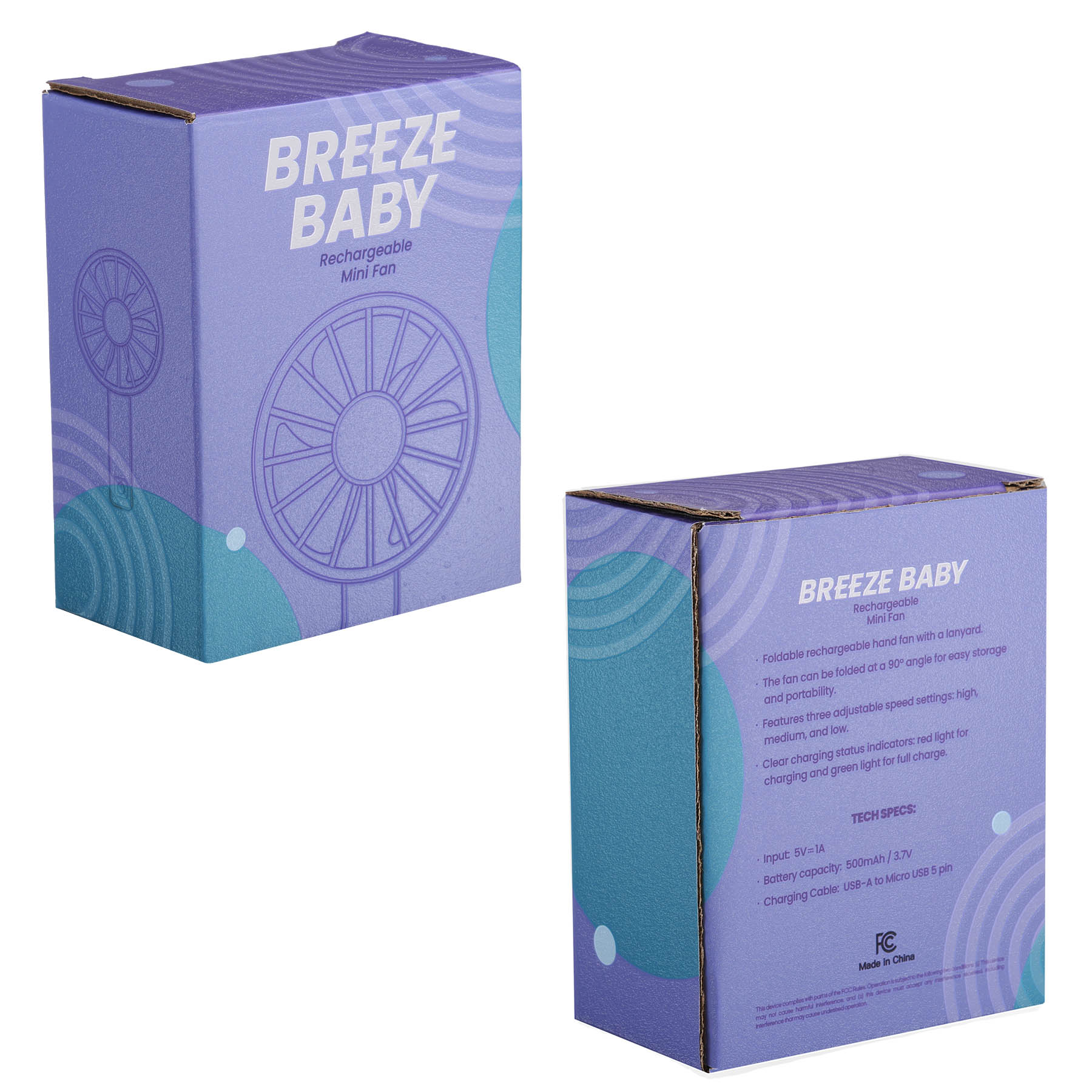 Picture of Breeze Baby Rechargeable Mini Fan