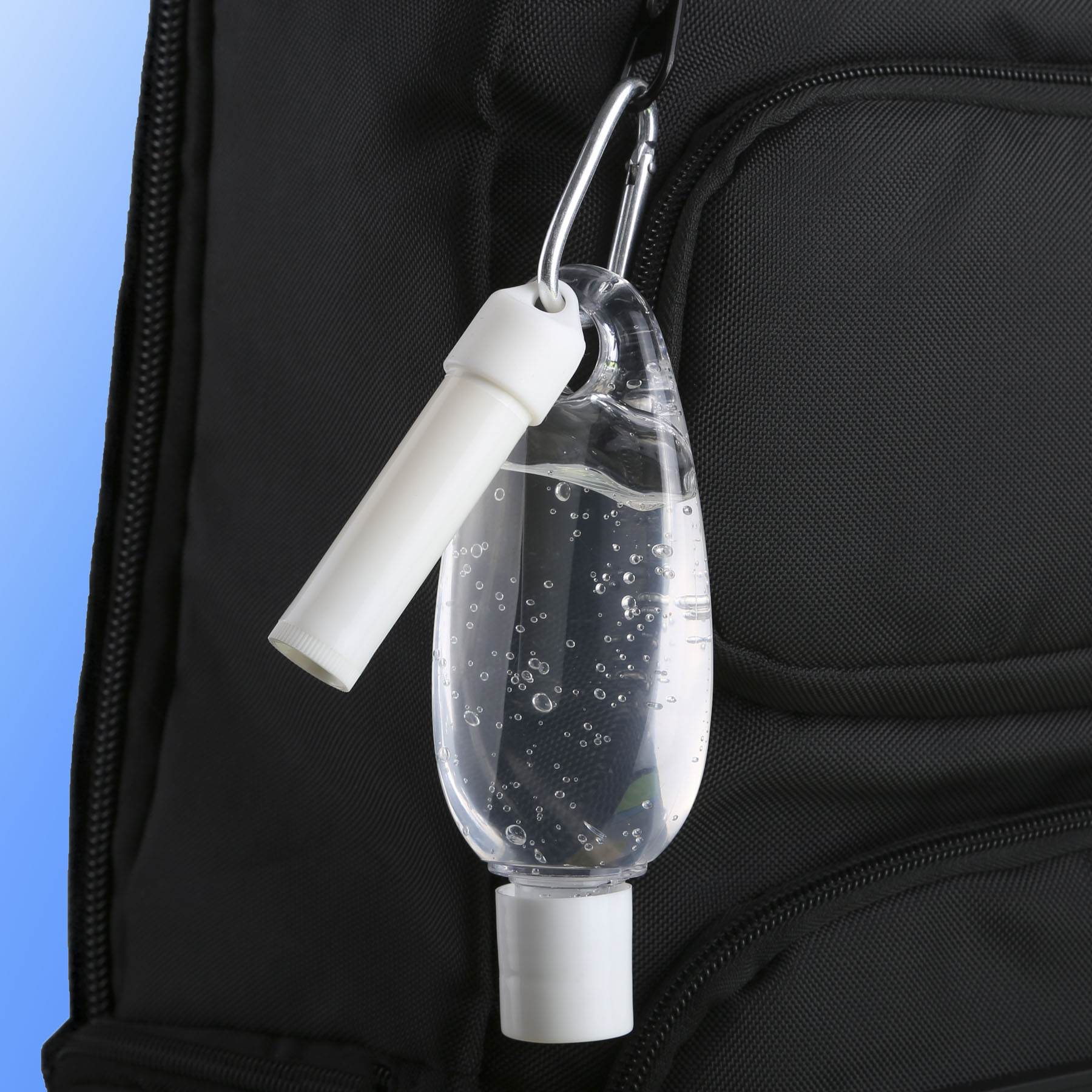 Picture of Sanitizer & Lip Moisturizer Carabiner Kit