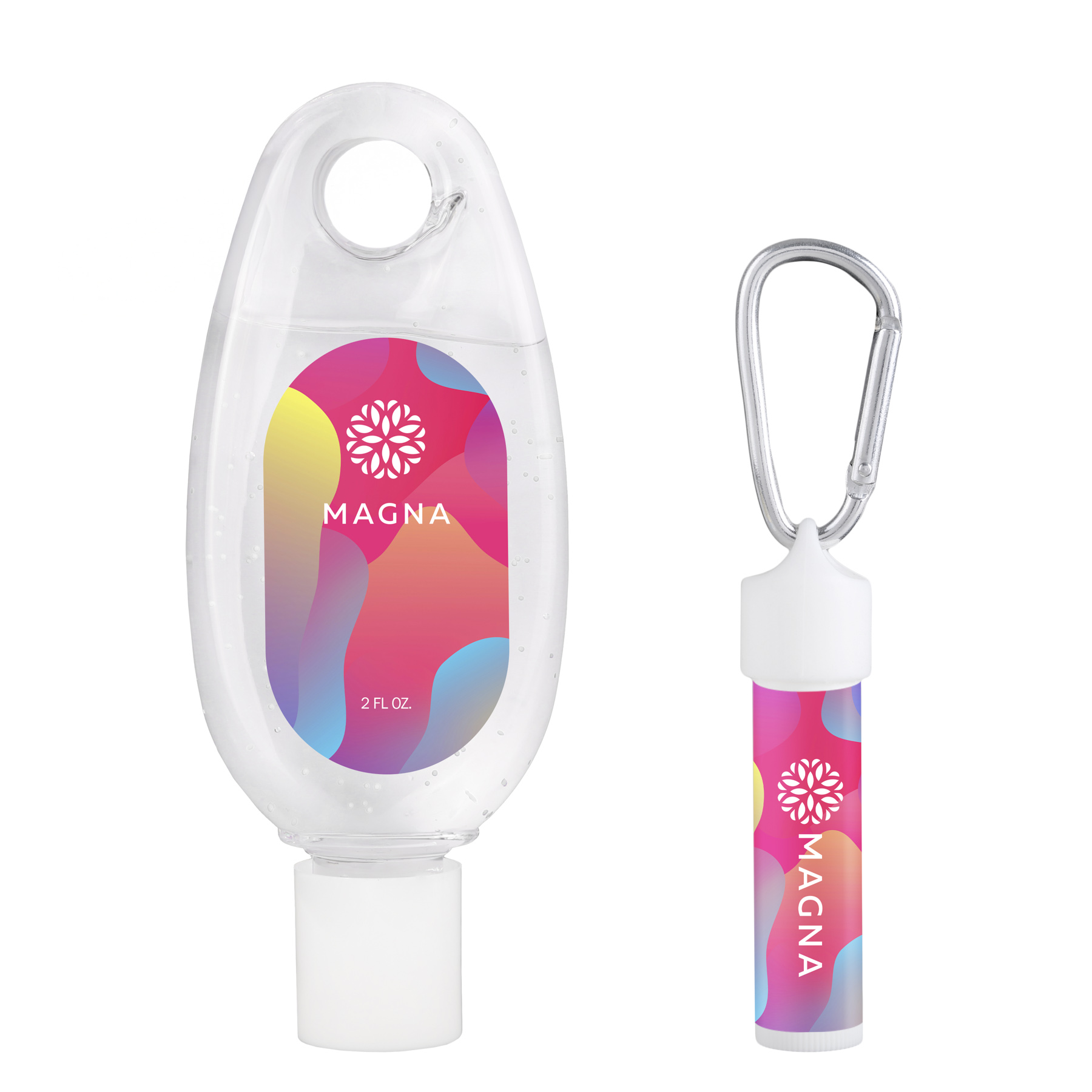 Picture of Sanitizer & Lip Moisturizer Carabiner Kit