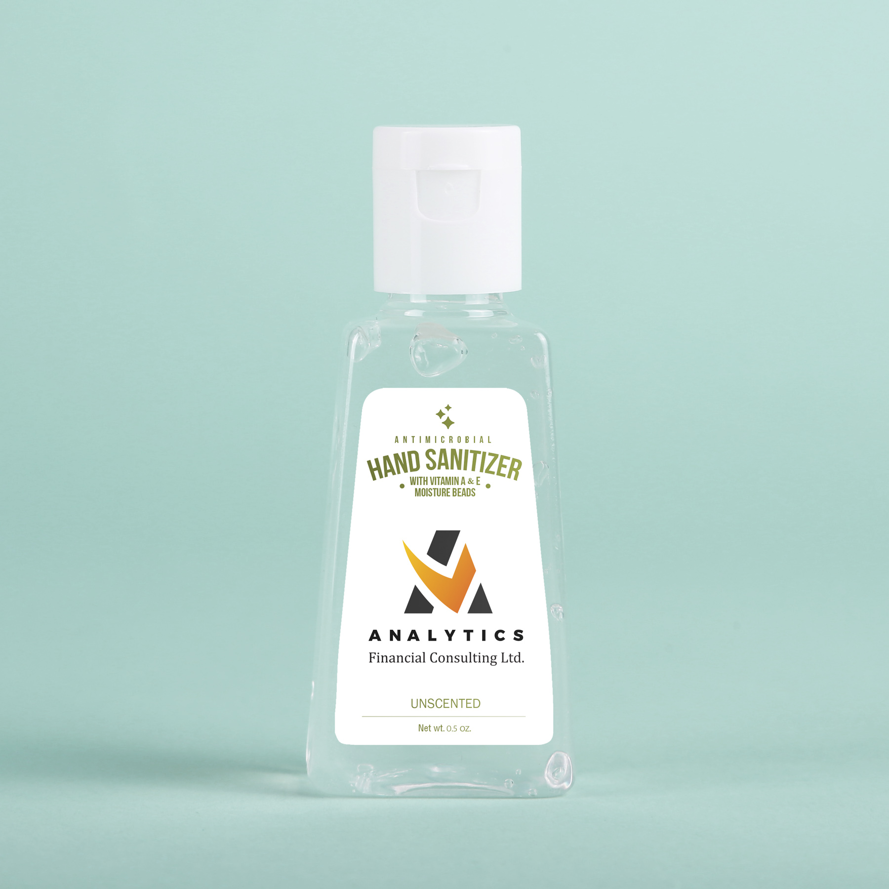 Picture of Hand Sanitizer Gel: 1 oz Triangle Bottle