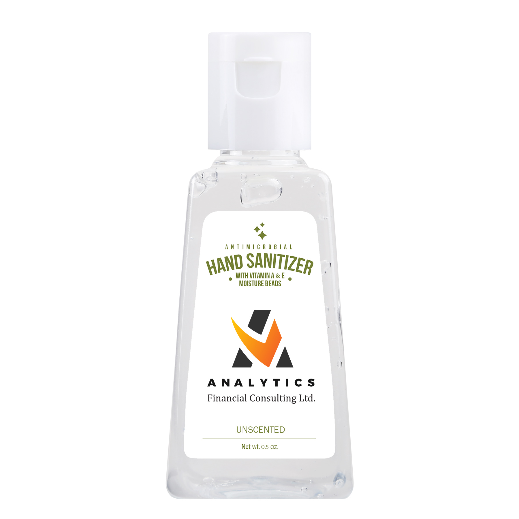 Picture of Hand Sanitizer Gel: 1 oz Triangle Bottle