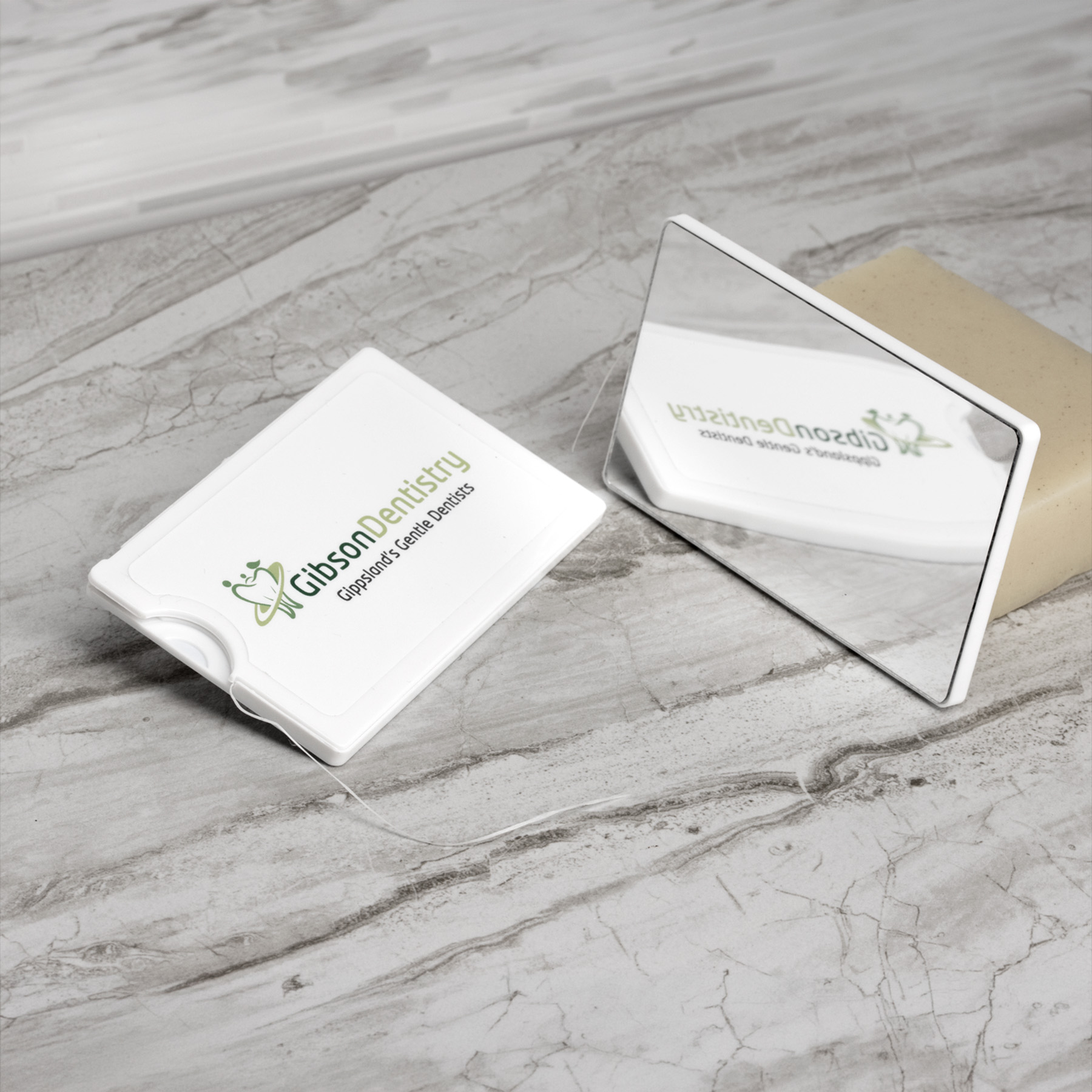 Picture of Credit Card Dental Floss With Mirror