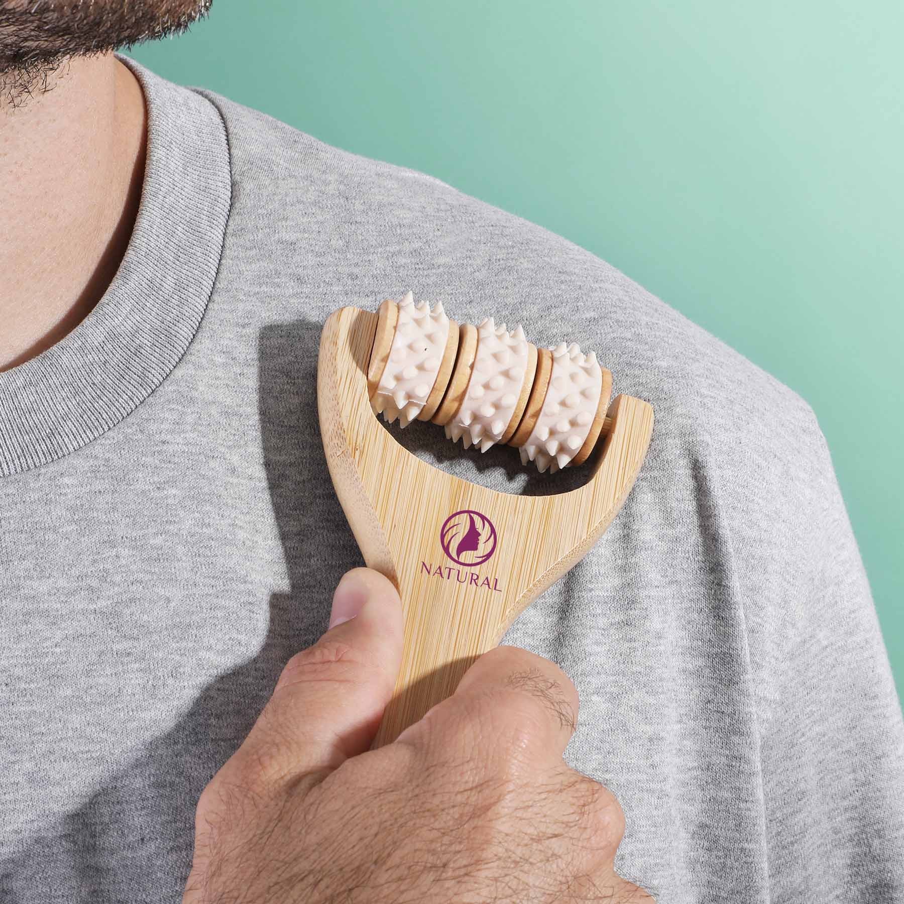Picture of Rollax Handheld Bamboo Massager