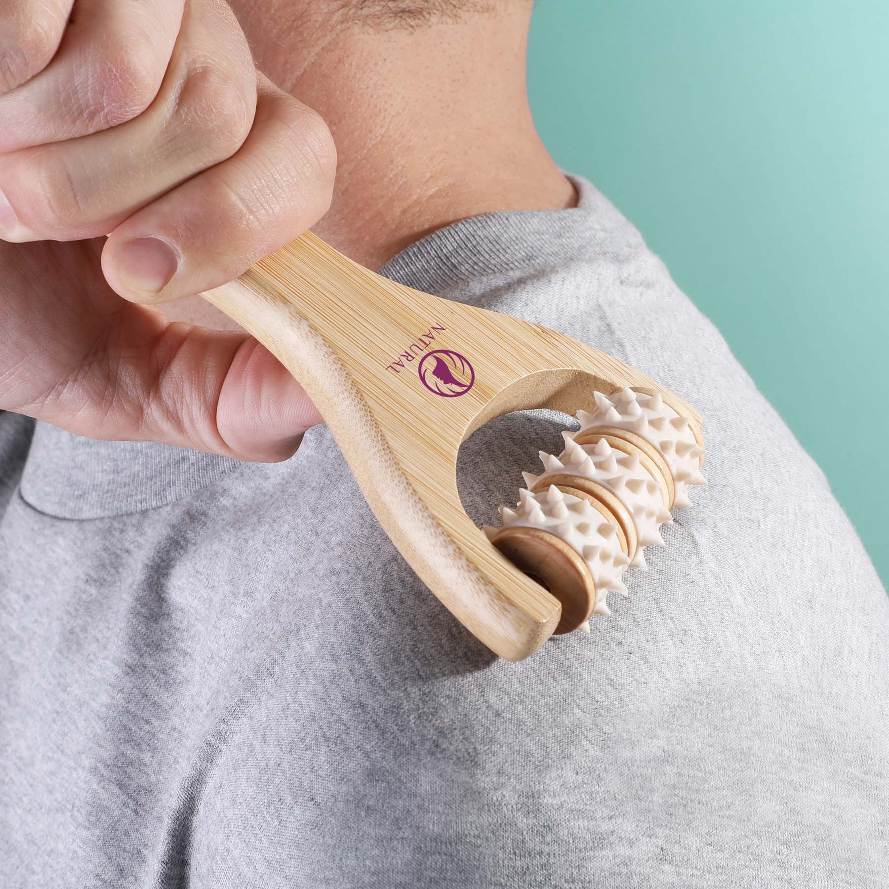 Picture of Rollax Handheld Bamboo Massager