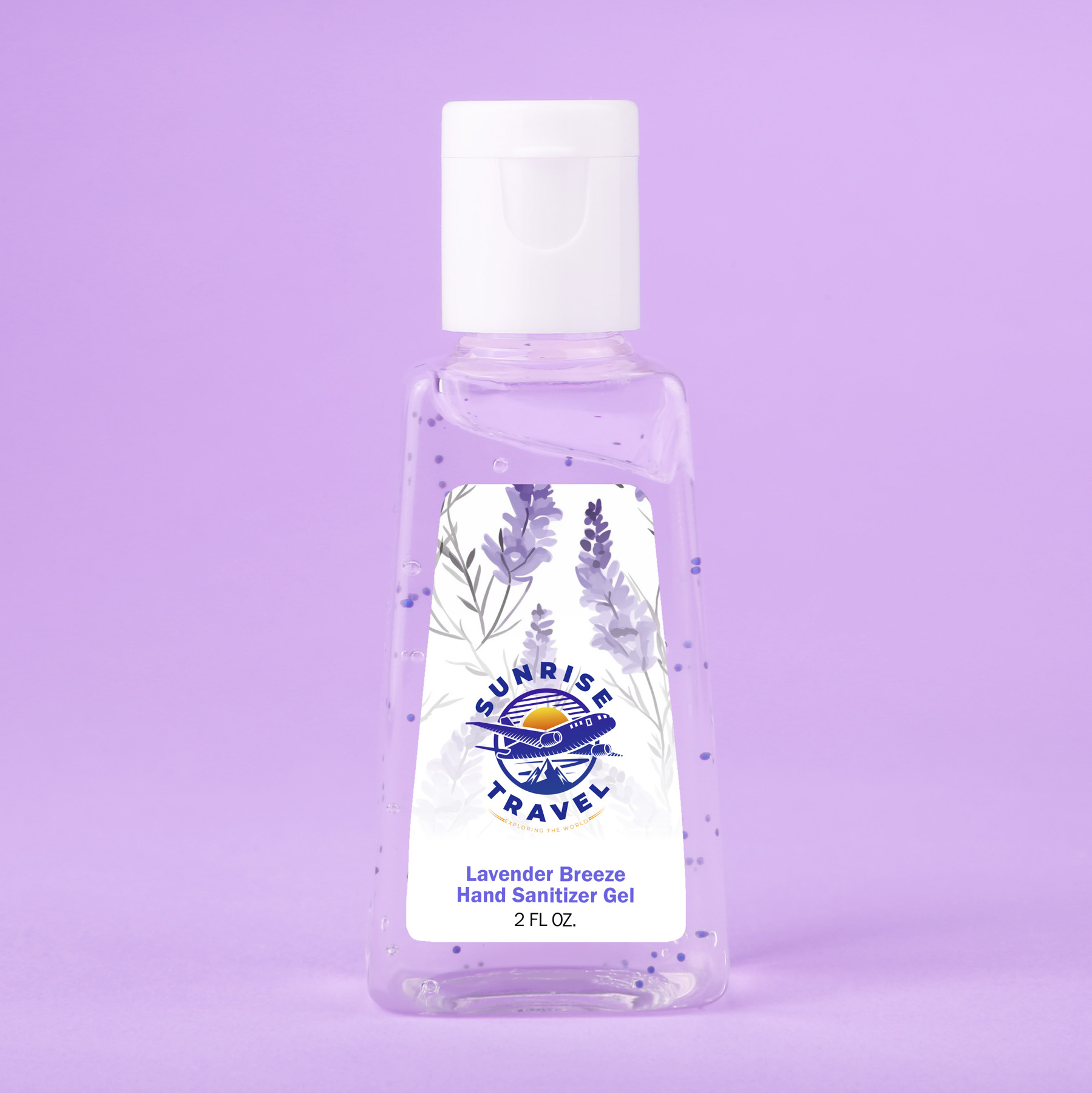 Picture of Hand Sanitizer Gel With Moisture Beads: 1 oz Triangle Bottle