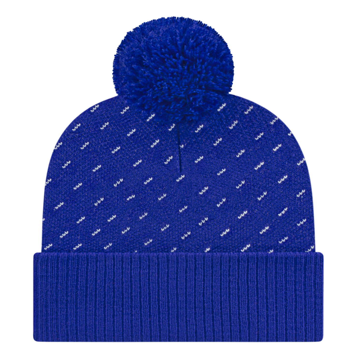Picture of Diagonal Dash Knit Cap With Ribbed Cuff