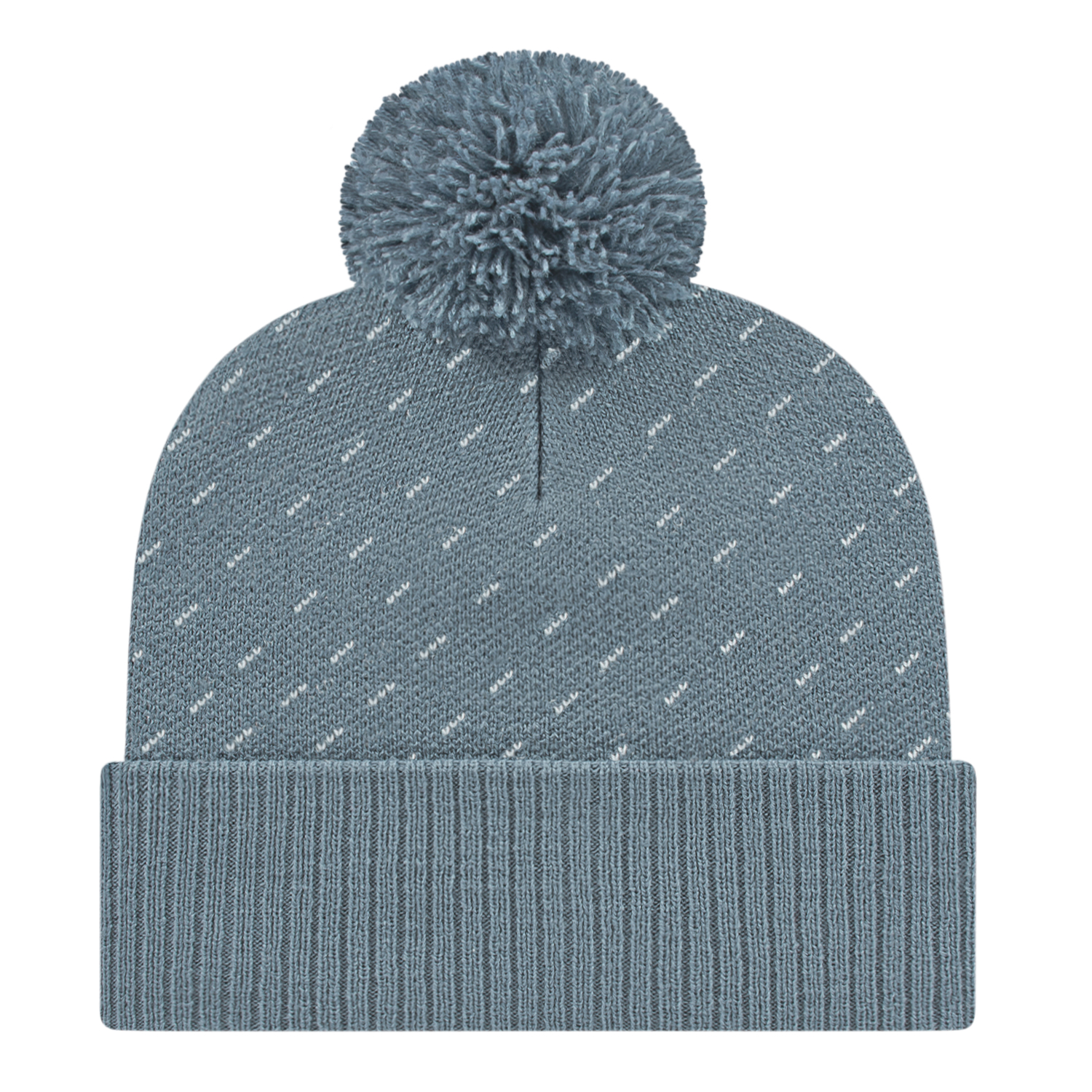 Picture of Diagonal Dash Knit Cap With Ribbed Cuff
