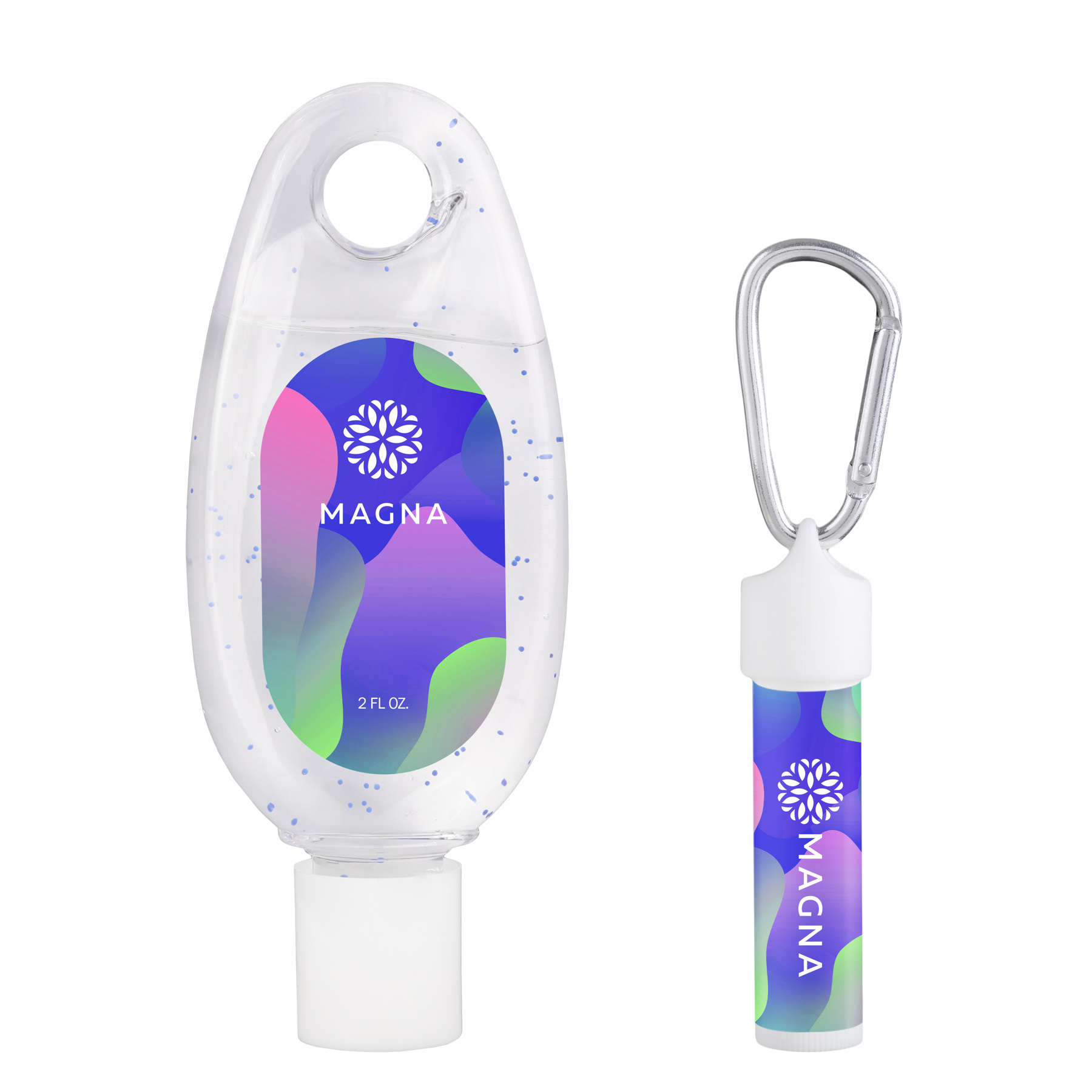 Picture of Moisturizing Sanitizer & Lip Moisturizer SPF15 Carabiner Kit