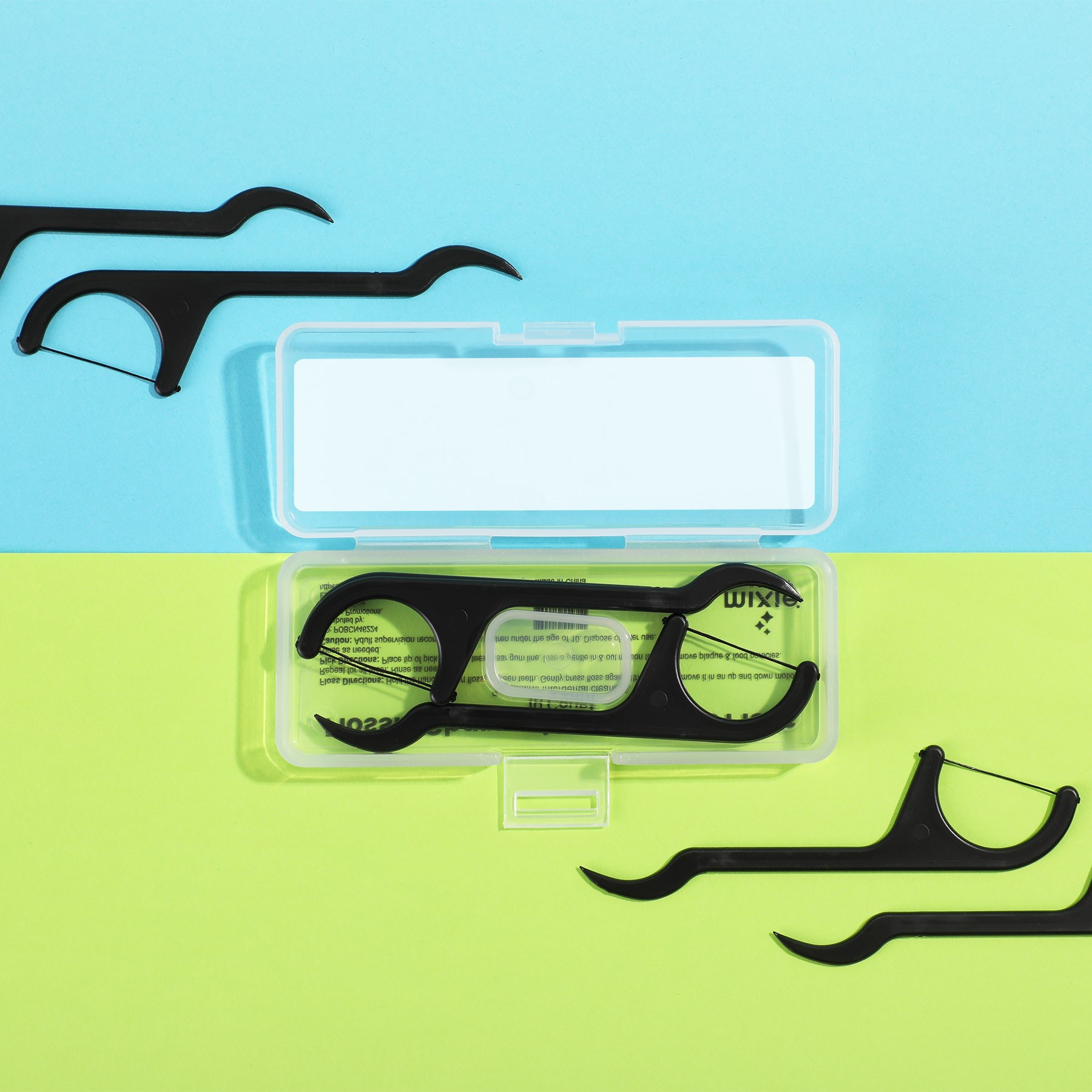 Picture of Flossie Charcoal Dental Floss Picks