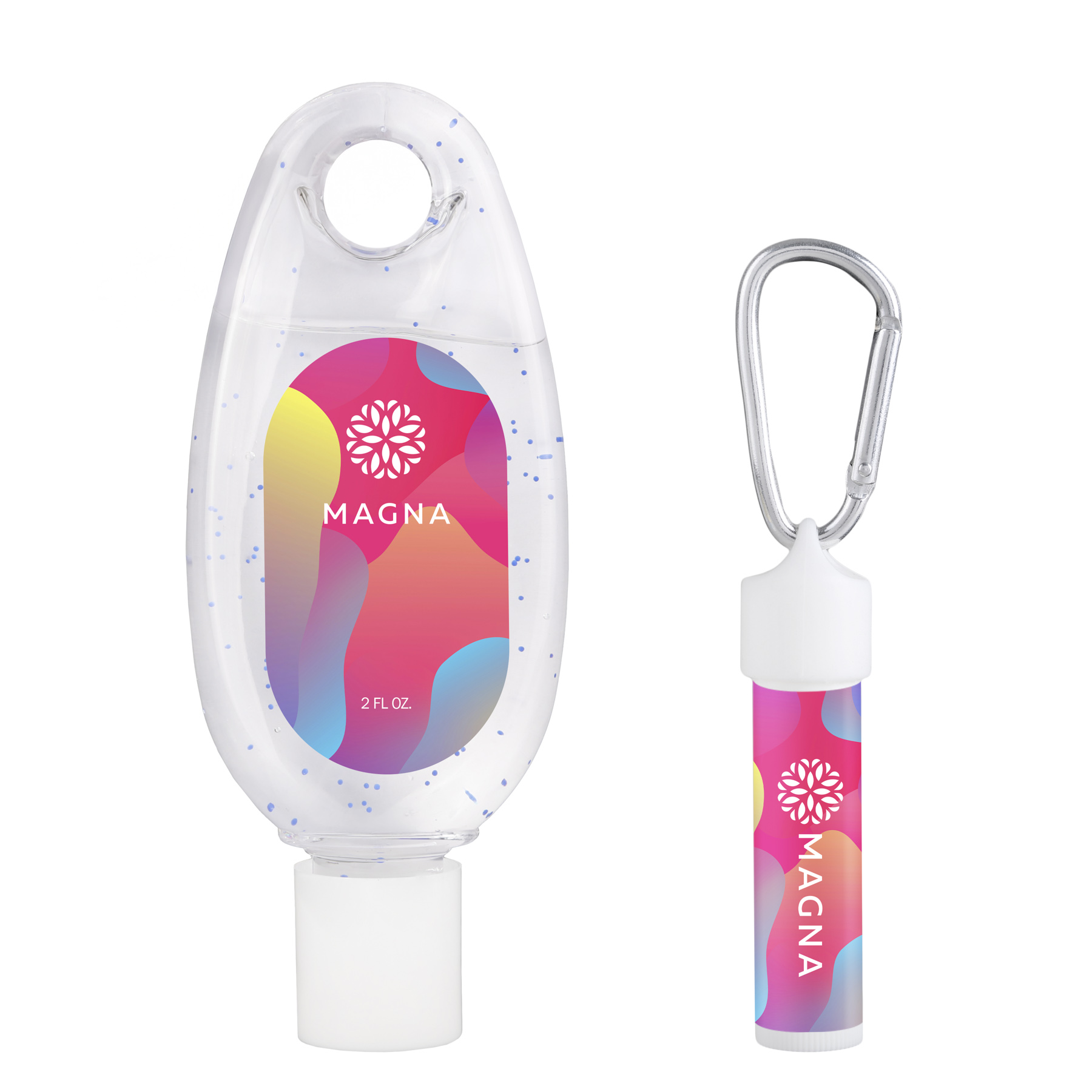 Picture of Moisturizing Hand Sanitizer & Lip Moisturizer Carabiner Kit