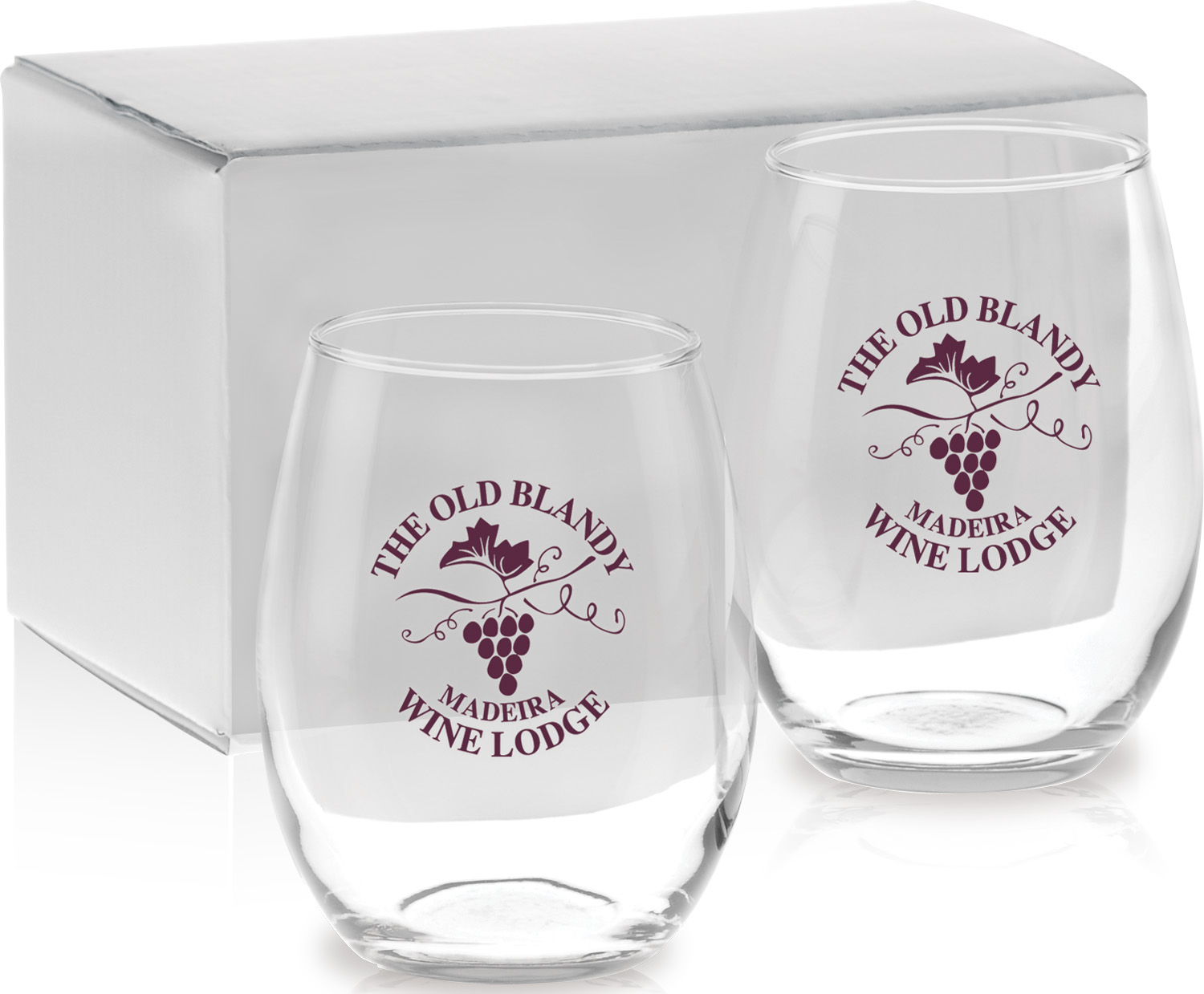 Picture of 15 Oz. Stemless White Wine Gift Set
