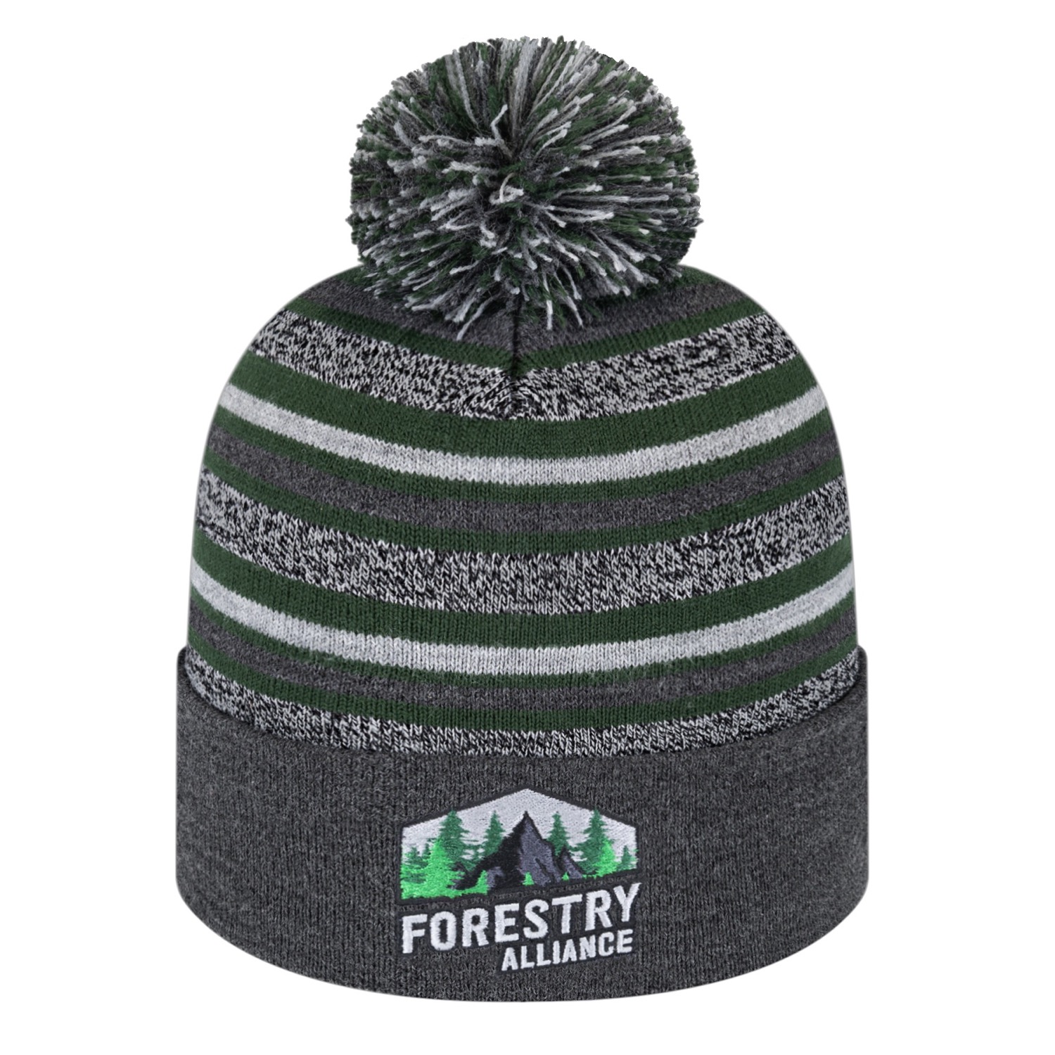 Picture of Striped Knit Cap with Cuff