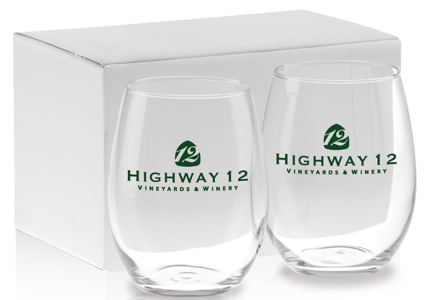 Picture of 21 Oz. Stemless White Wine Gift Set