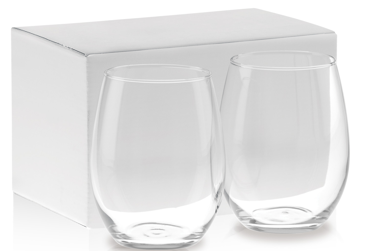 Picture of 21 Oz. Stemless White Wine Gift Set
