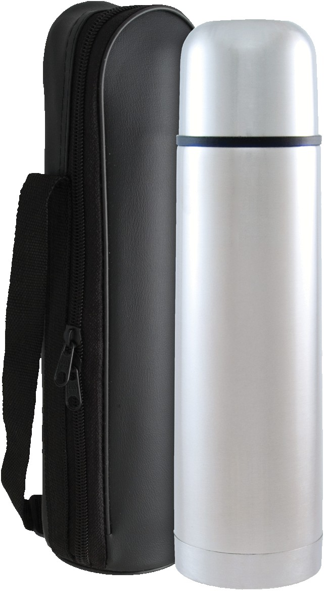 Picture of 16.9 oz. Stainless Steel Thermos with Vinyl Case