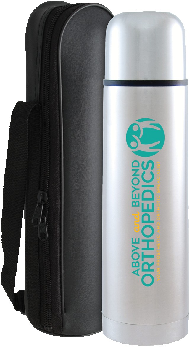 Picture of 16.9 oz. Stainless Steel Thermos with Vinyl Case