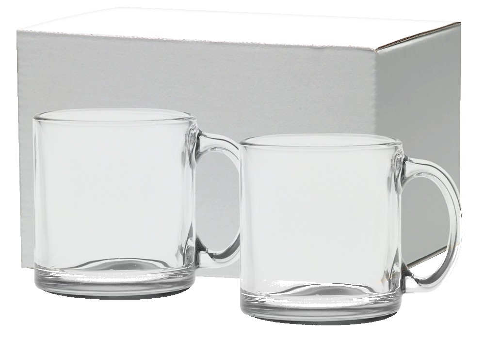 Picture of 13 Oz. Clear Glass Coffee Mug Gift Set