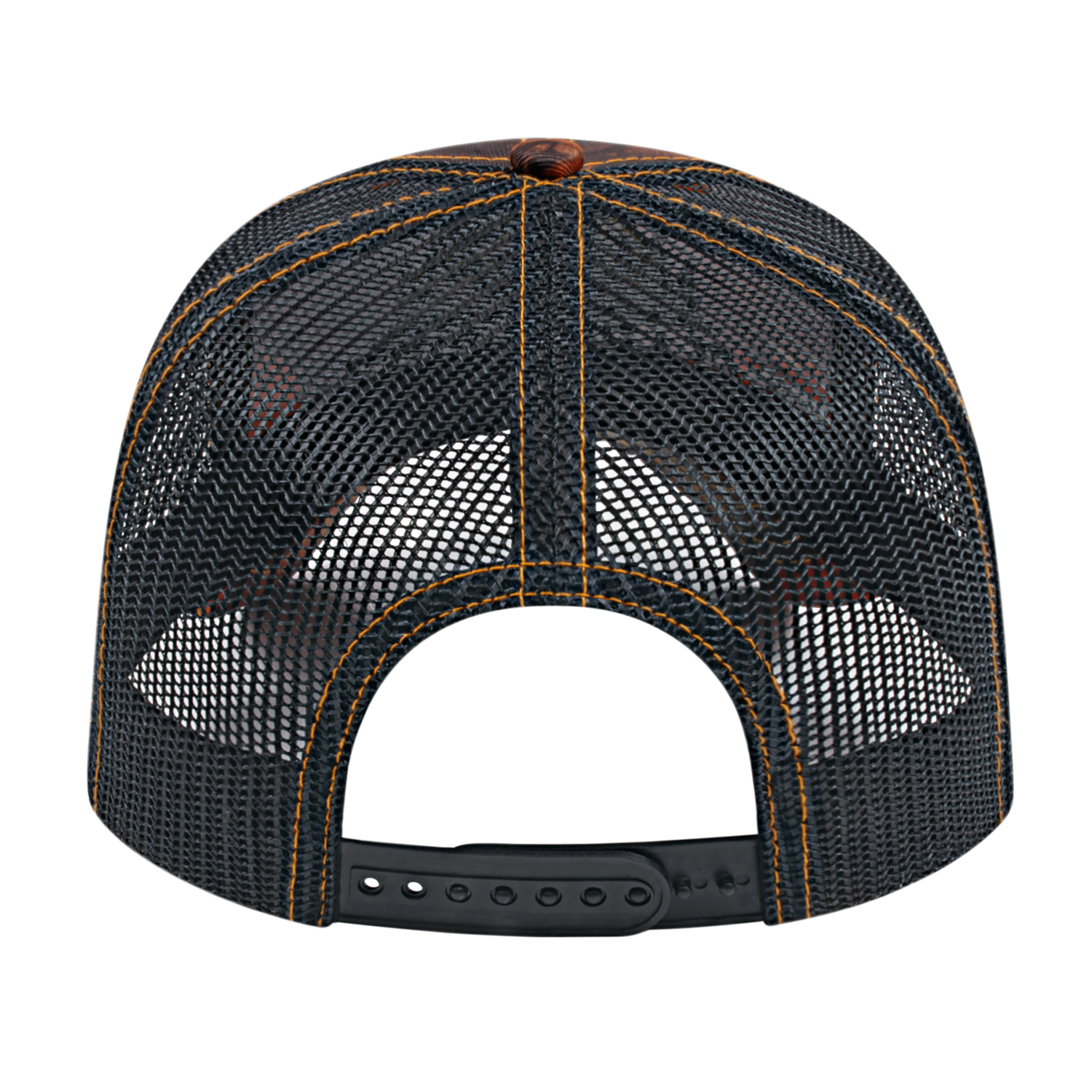 Picture of Orange Ridge Camo With Black Trucker Cap