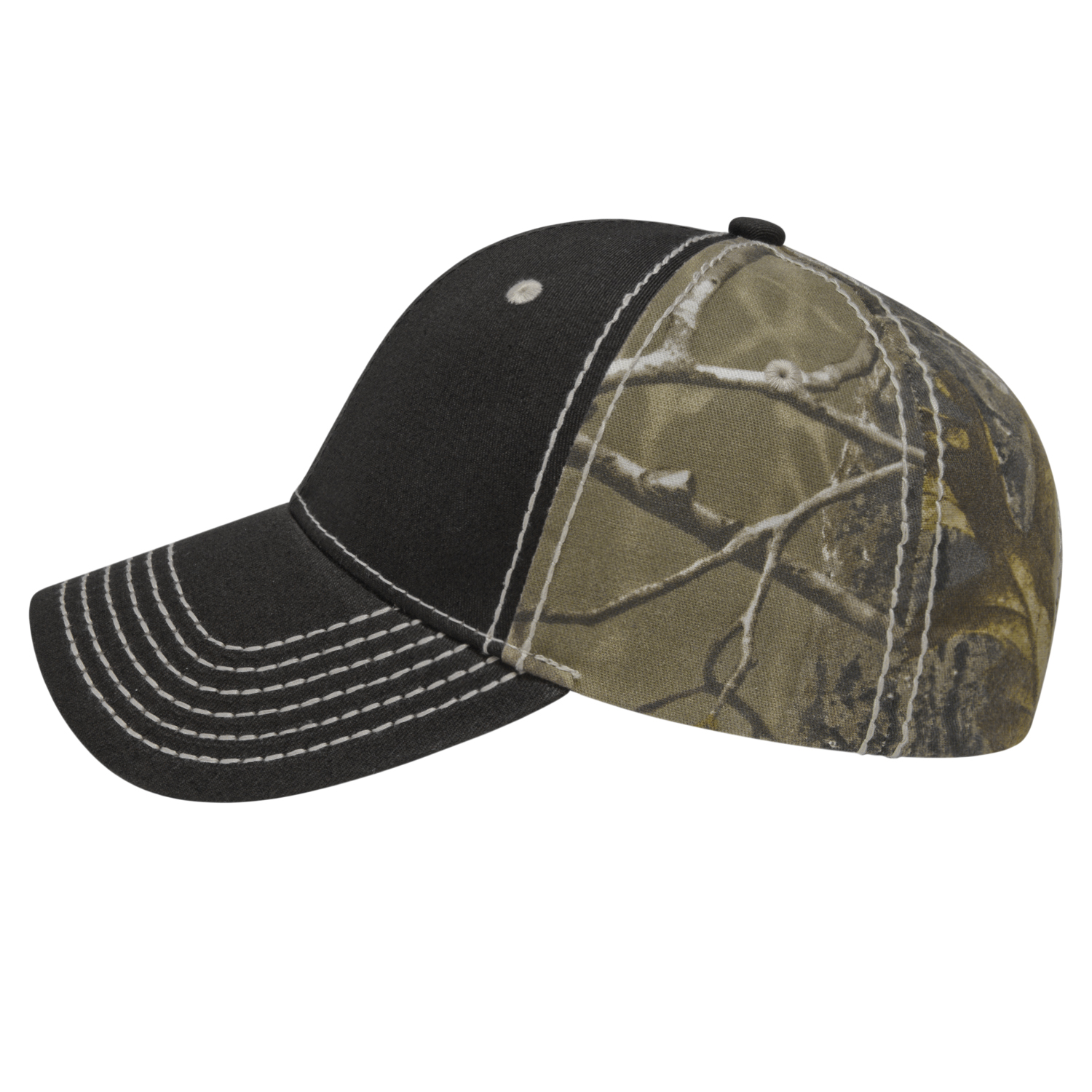 Picture of Heavy Contrast Stitching Chino & Camo Cap