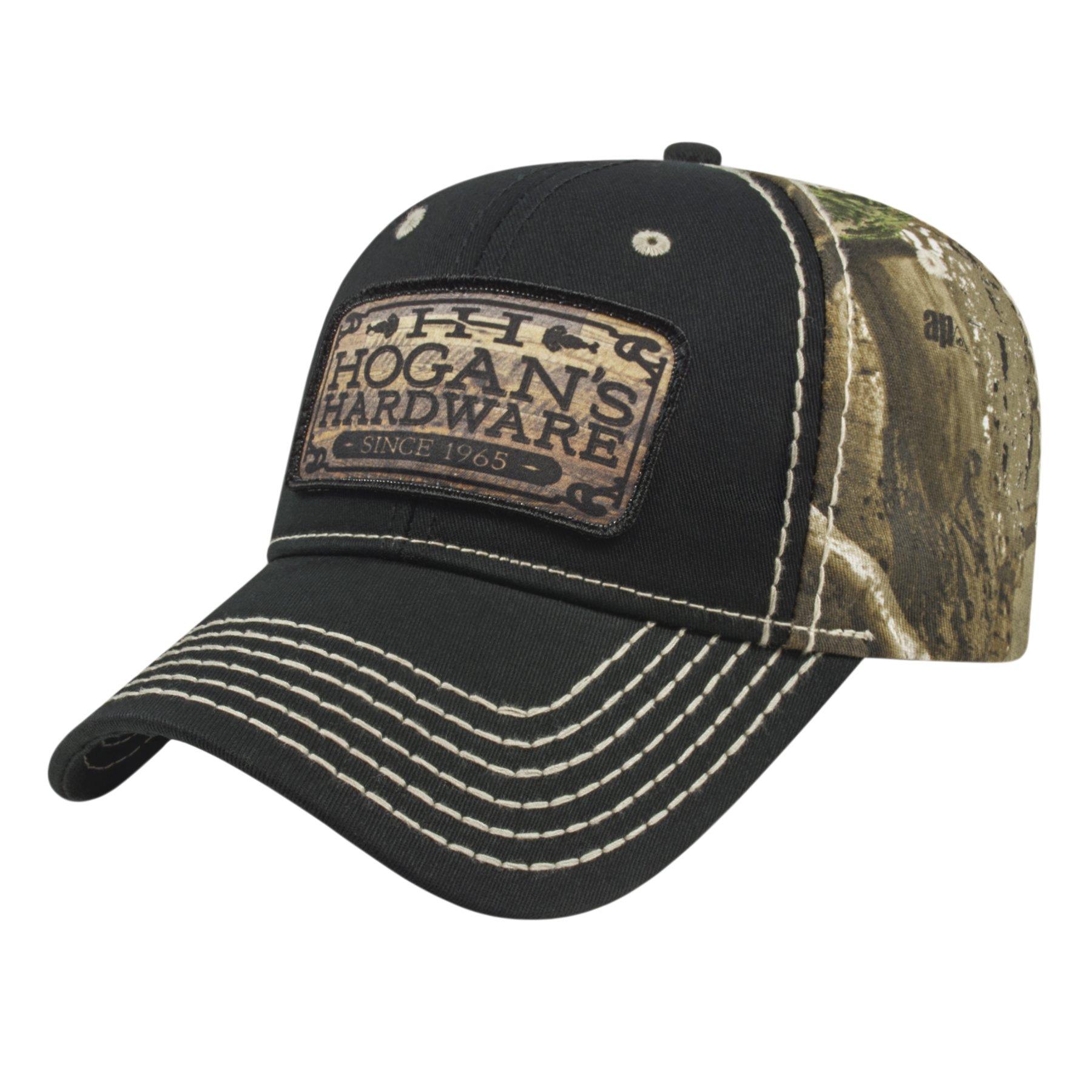 Picture of Heavy Contrast Stitching Chino & Camo Cap