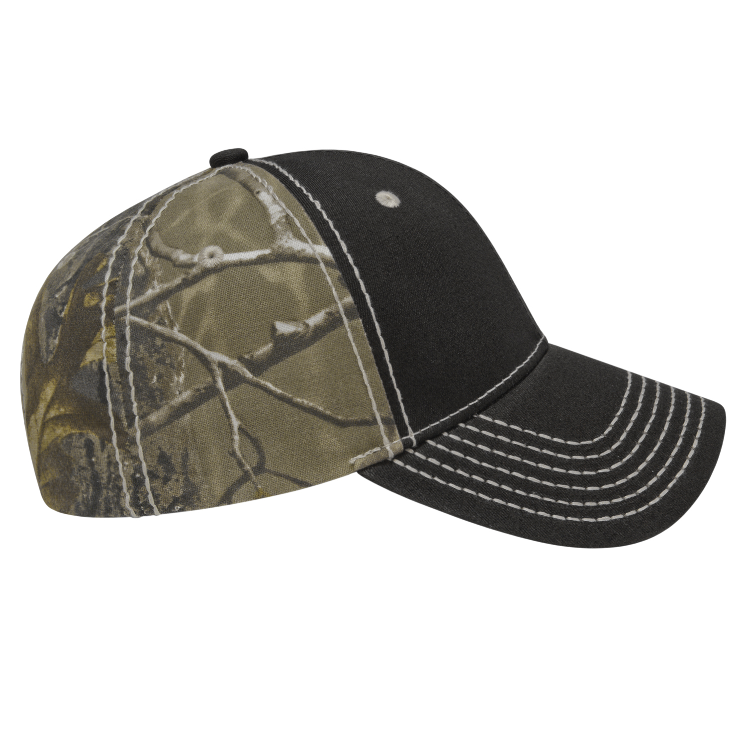 Picture of Heavy Contrast Stitching Chino & Camo Cap