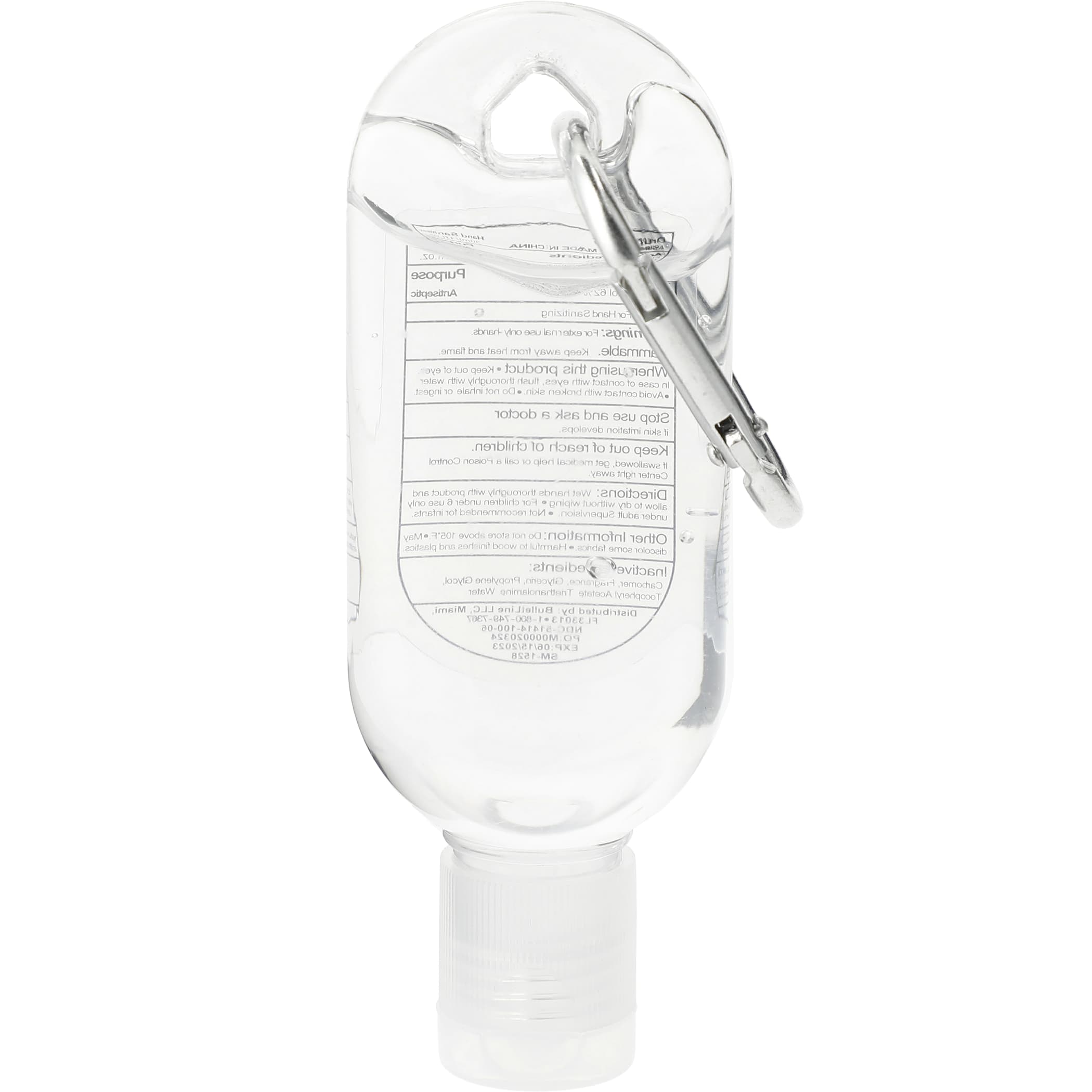 Picture of Clip-N-Go 1oz Hand Sanitizer with Mini Carabiner