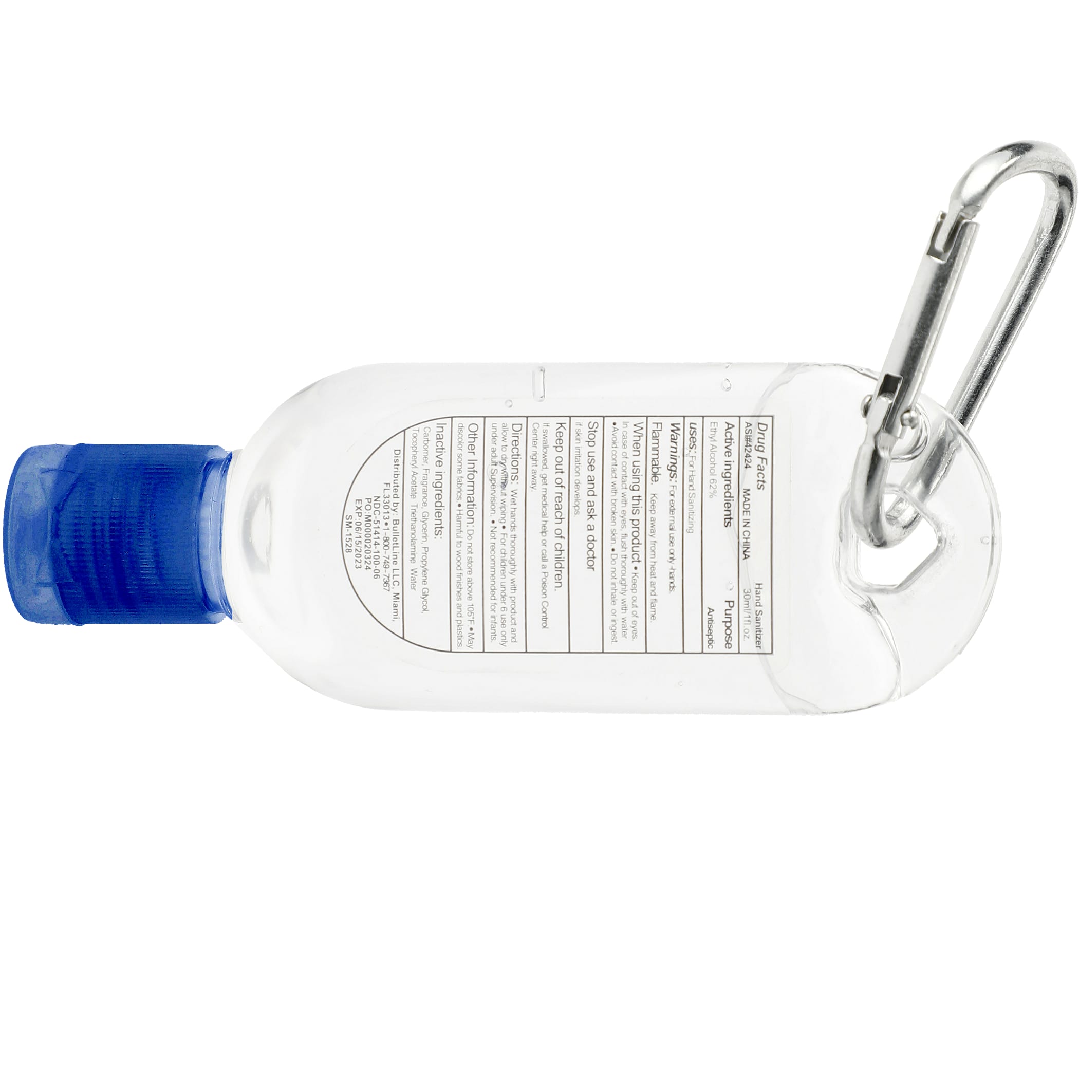 Picture of Clip-N-Go 1oz Hand Sanitizer with Mini Carabiner