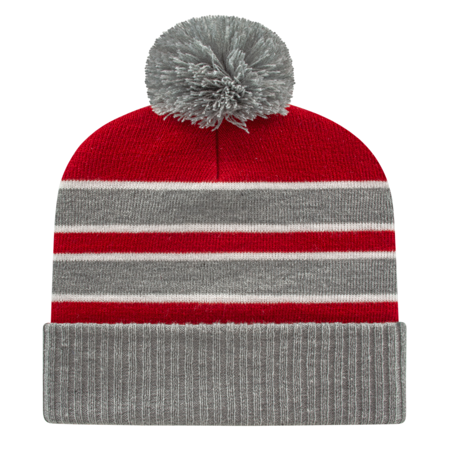 Picture of Double Stripe Knit Cap With Ribbed Cuff