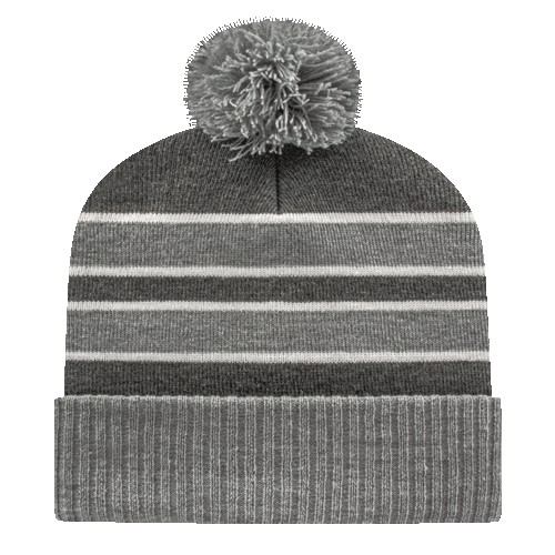 Picture of Double Stripe Knit Cap With Ribbed Cuff