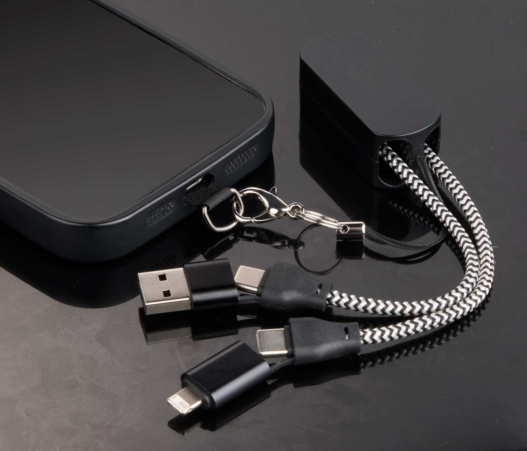 Picture of Wrist Link 5-in-1 65W PD Charging Cable Lanyard